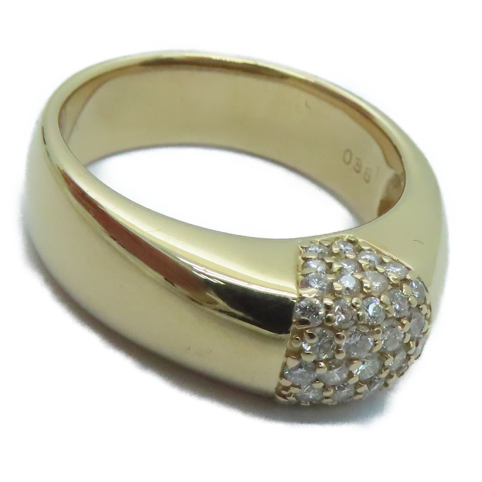 JEWELRY 18K rose gold Diamond Ring0.38ct diamond ring #US6