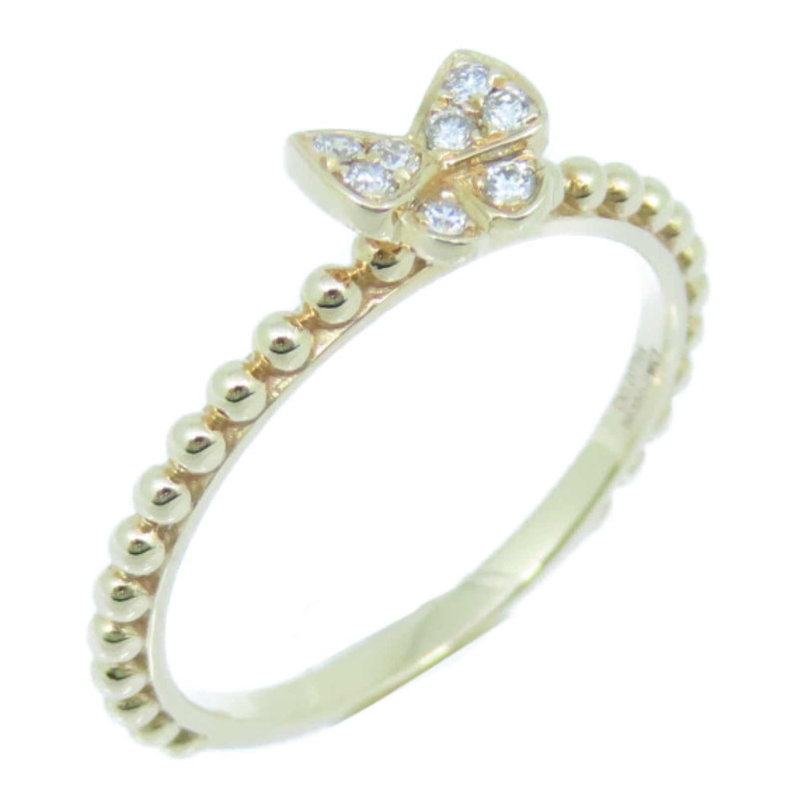 JEWELRY 18K玫瑰金Diamond Ring 0.077ct钻石戒指US#6