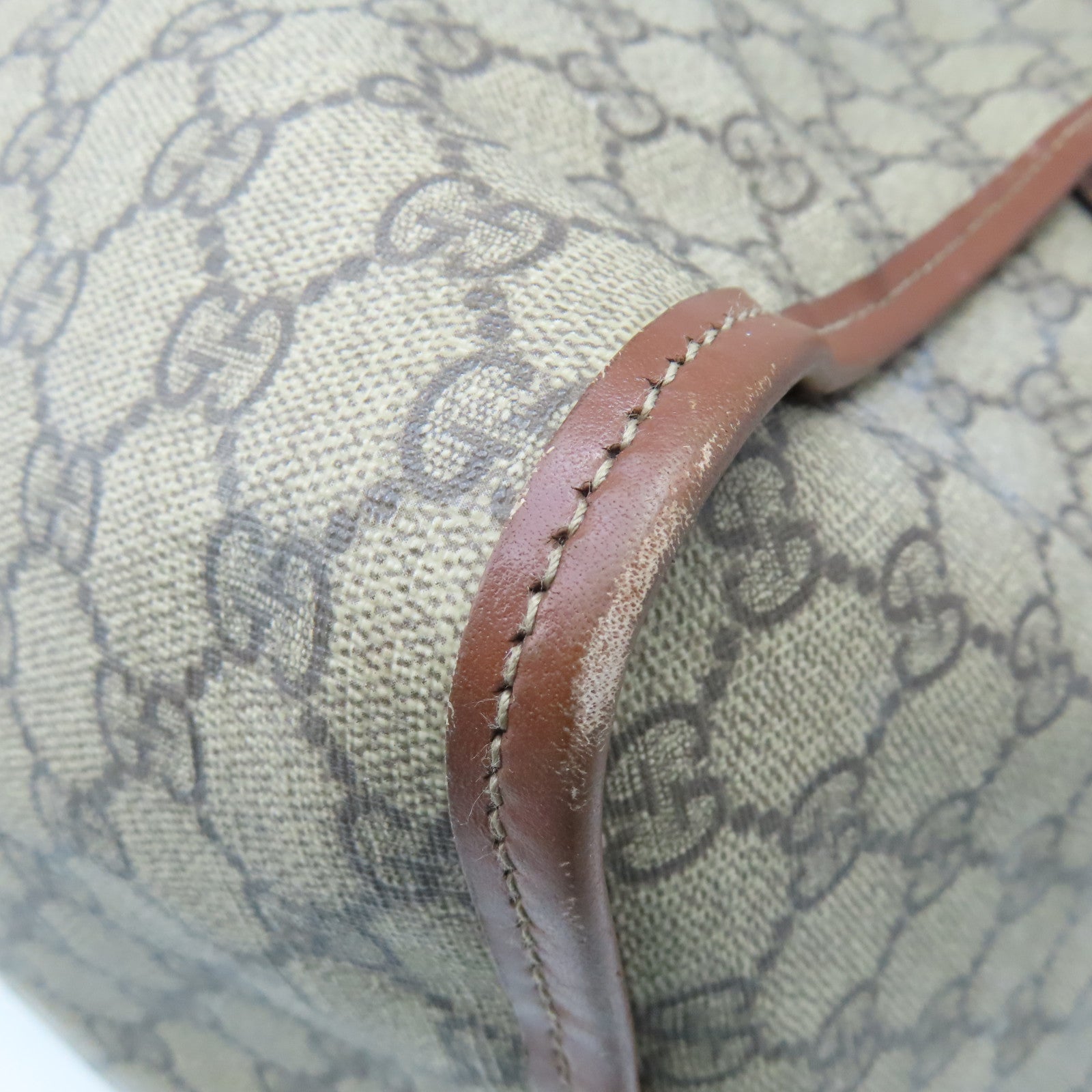 GUCCI 【激減優惠】塗層帆布Boston Bag波士頓包啡色