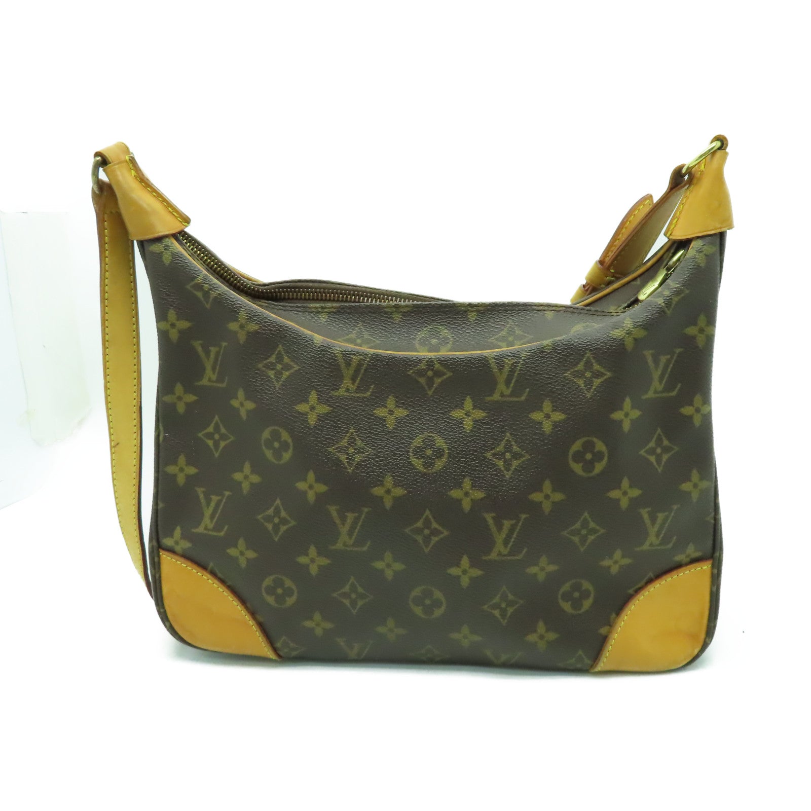 LOUIS VUITTON Monogram Boulogne金扣肩背袋啡色