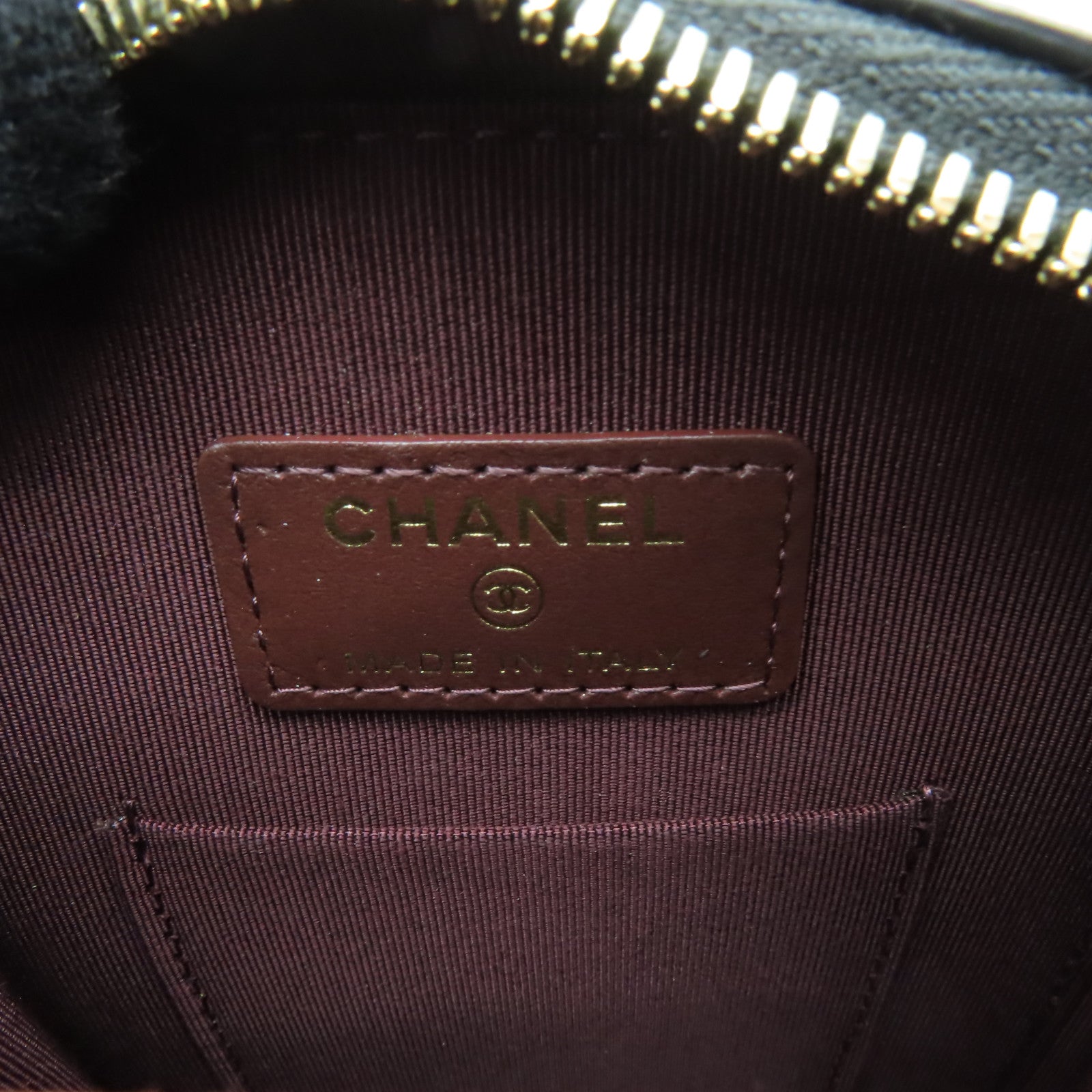 CHANEL 菱格Caviar皮革Chain Shoulder金扣鏈帶肩背袋黑色