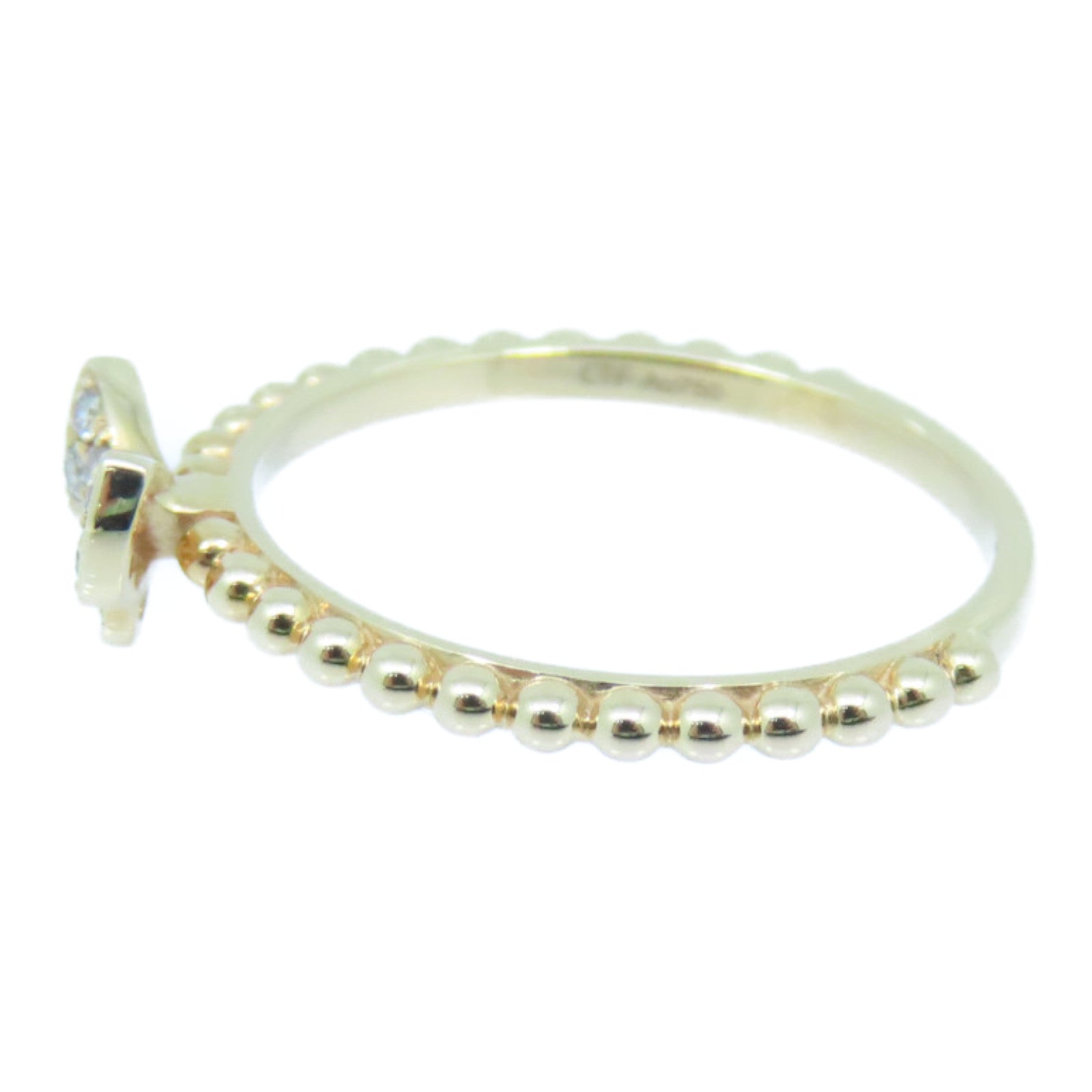 JEWELRY 18K玫瑰金Diamond Ring 0.077ct钻石戒指US#6