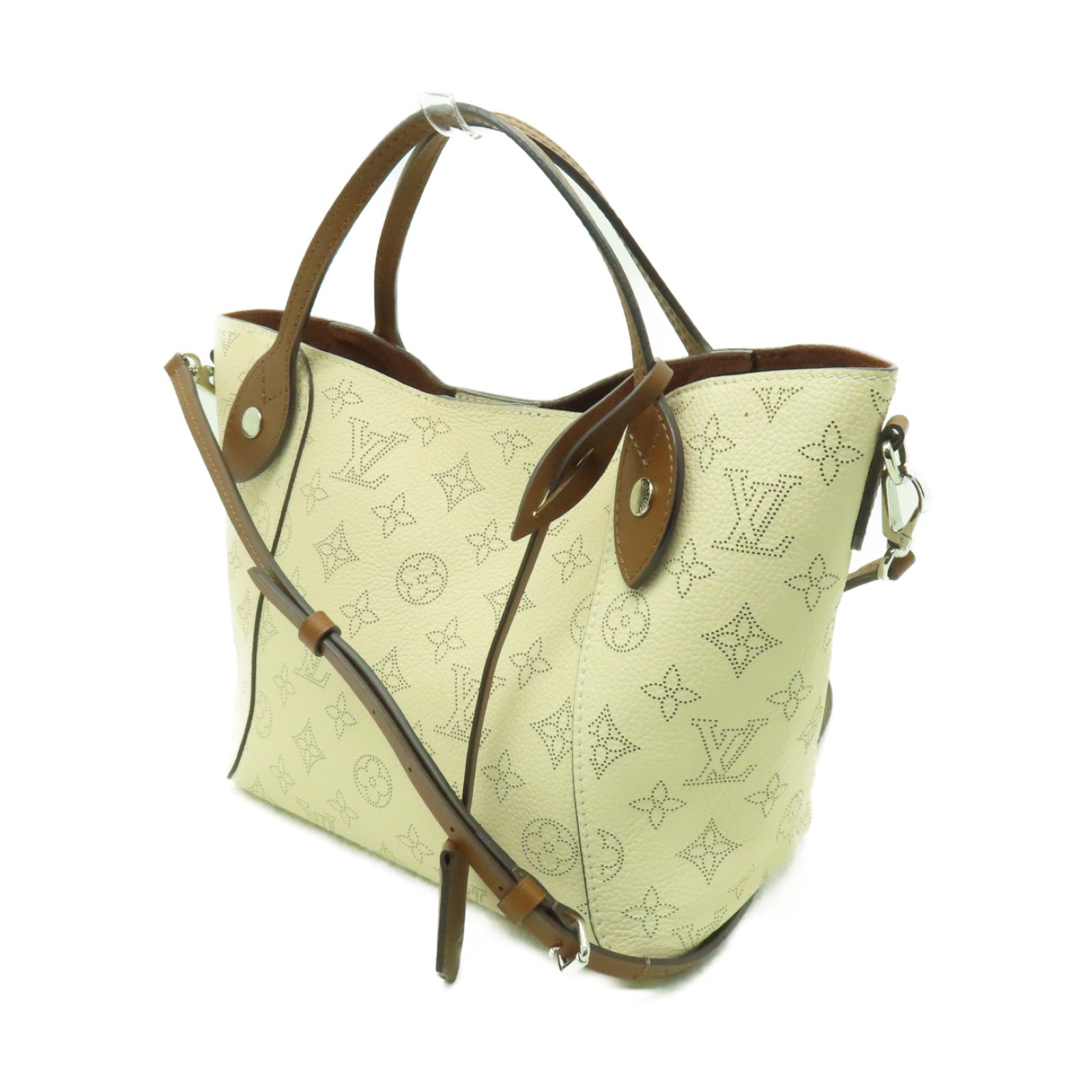 LOUIS VUITTON Mahina Hina PM銀扣手挽肩背兩用袋白色