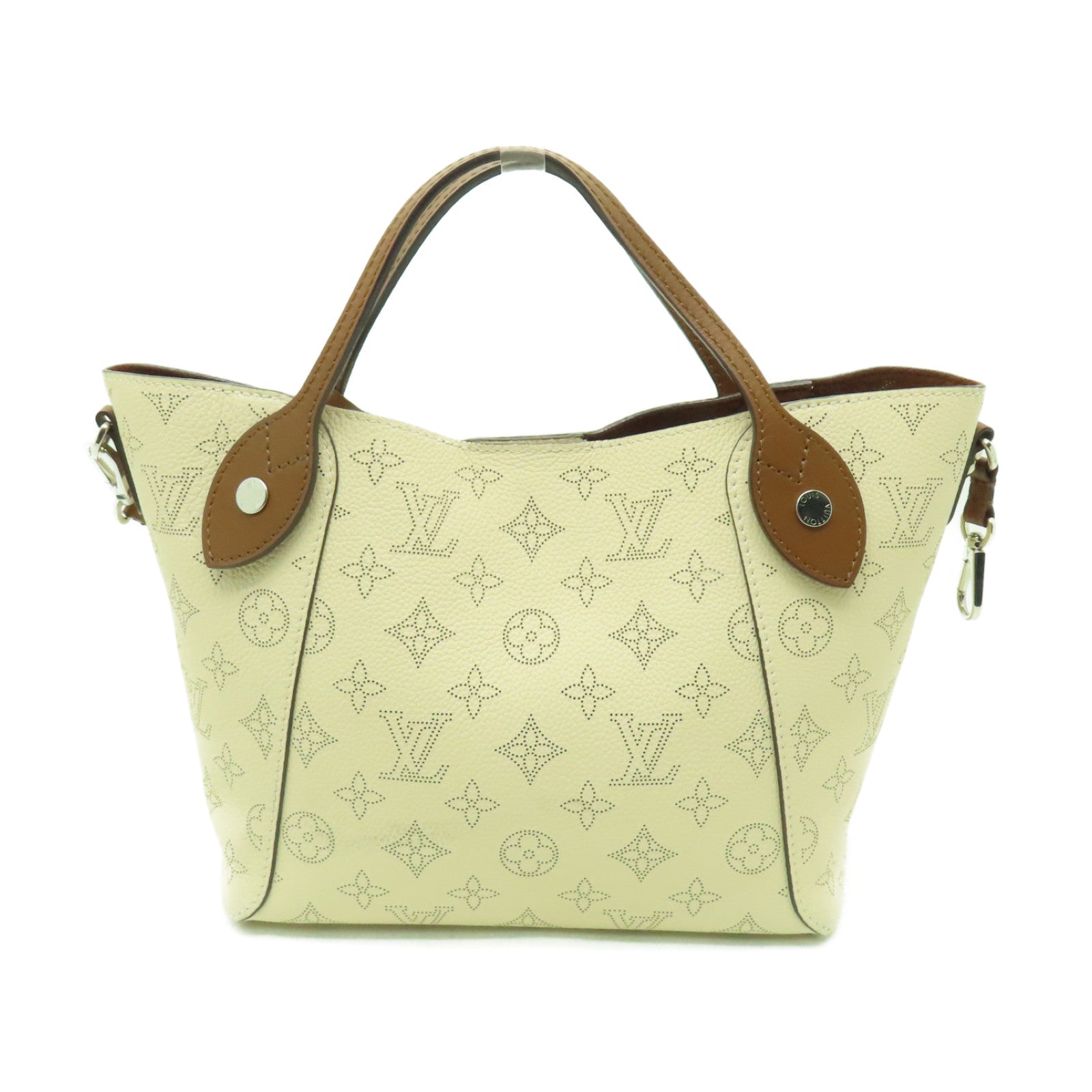 LOUIS VUITTON Mahina Hina PM銀扣手挽肩背兩用袋白色