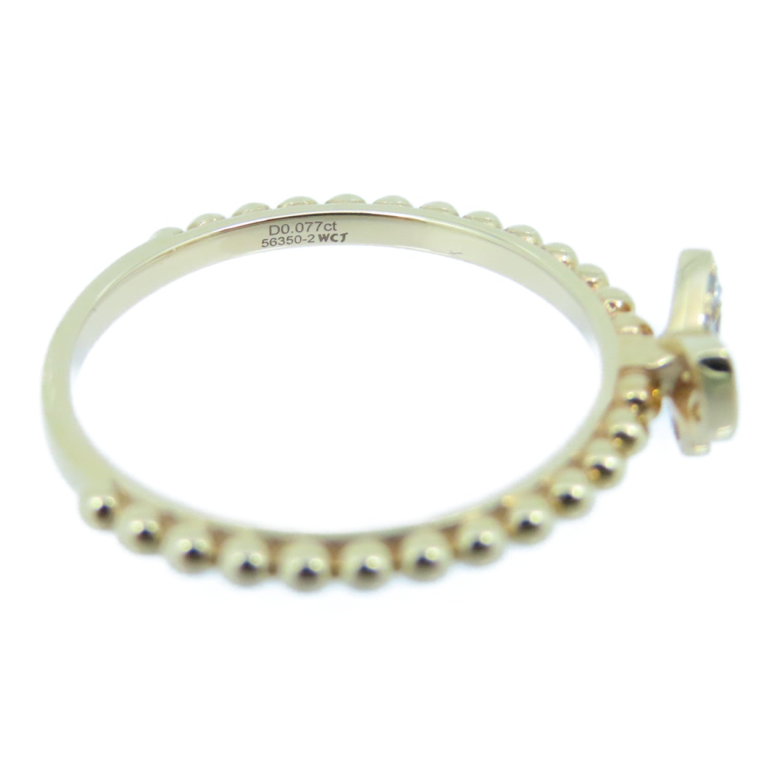 JEWELRY 18K玫瑰金Diamond Ring 0.077ct钻石戒指US#6