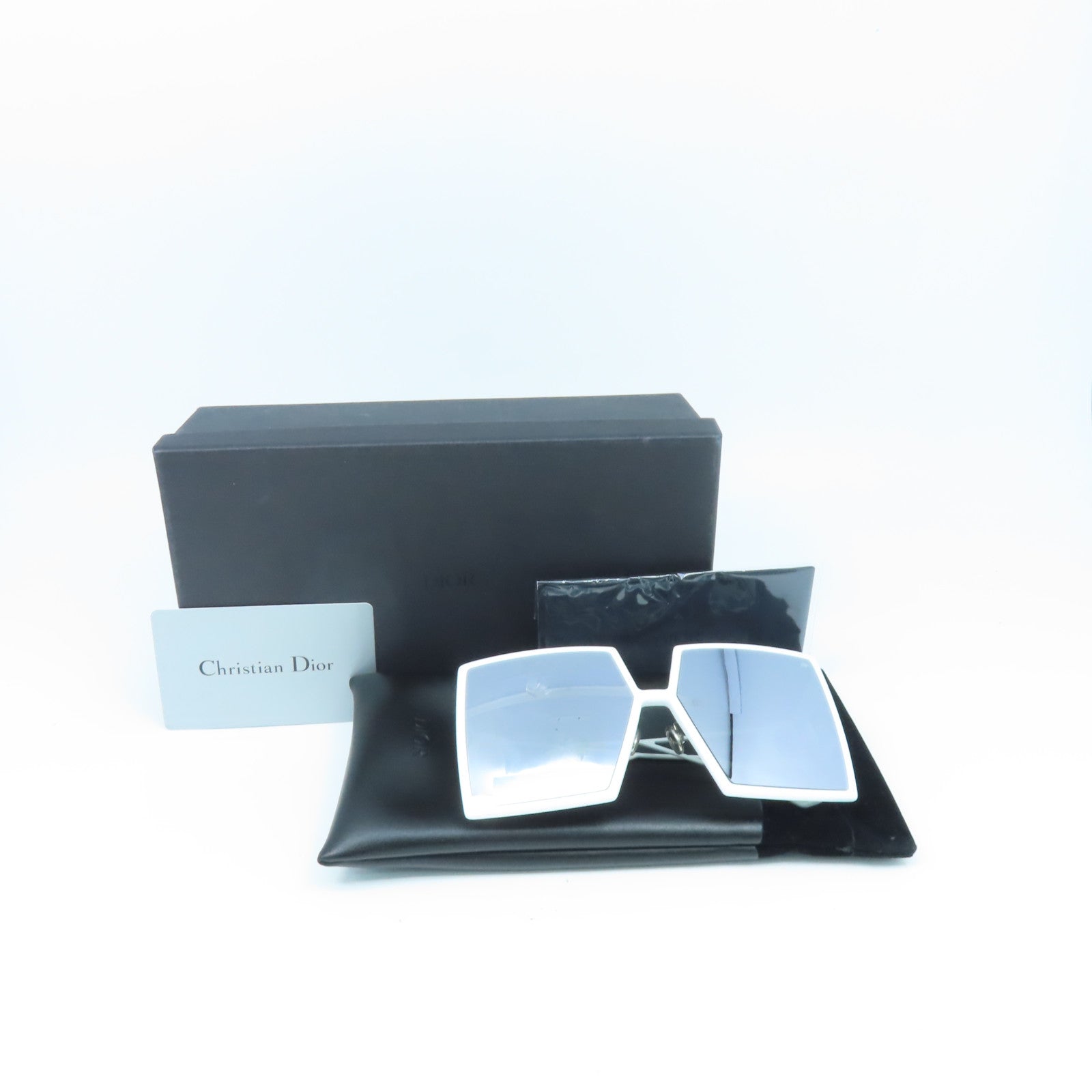 Dior 【激減優惠】金屬/PVC Sunglasses太陽眼鏡黑色/白色