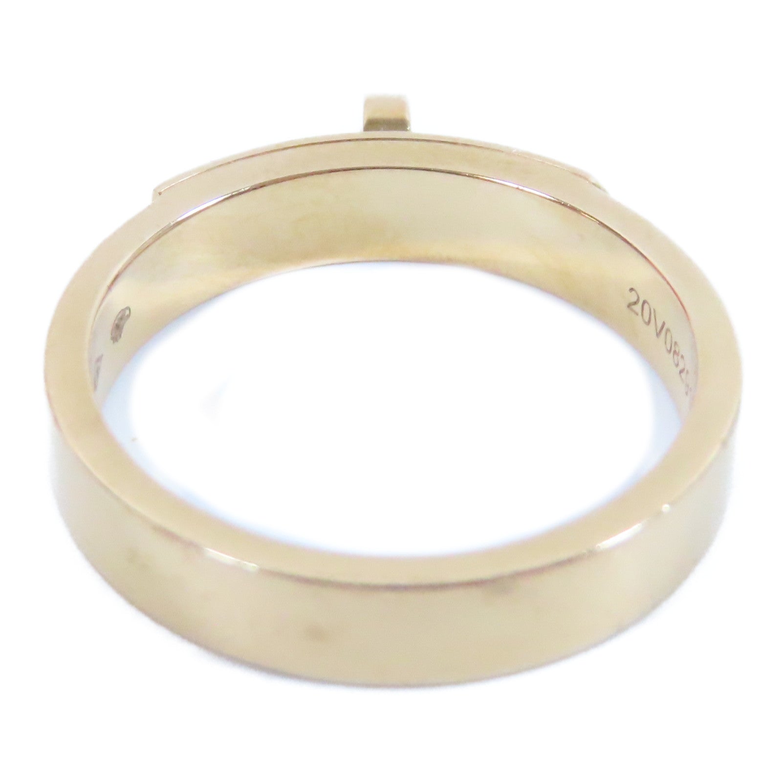 HERMES 18K玫瑰金Kelly Small Model Ring戒指US#5