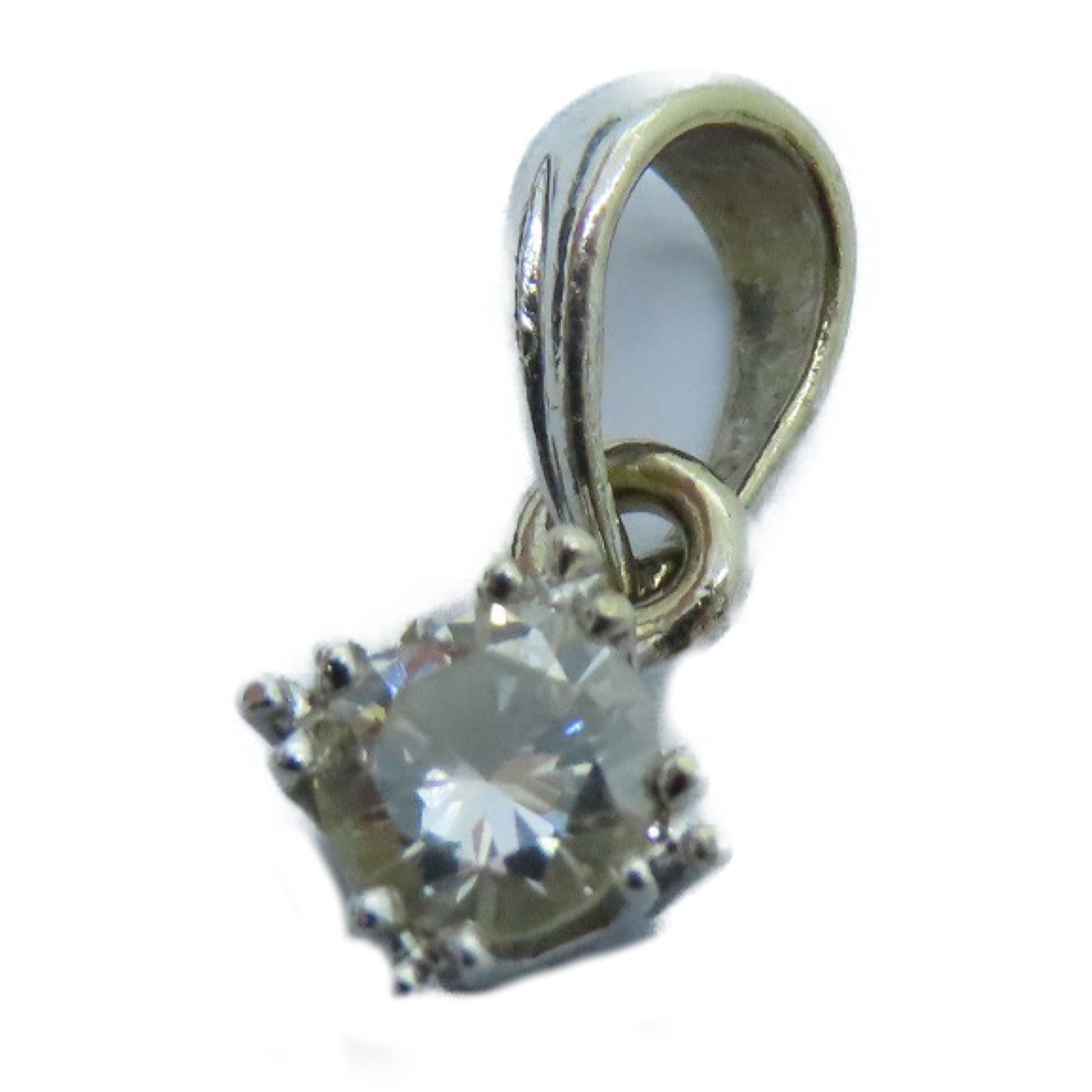 JEWELRY 18K白金Top钻石吊咀银色