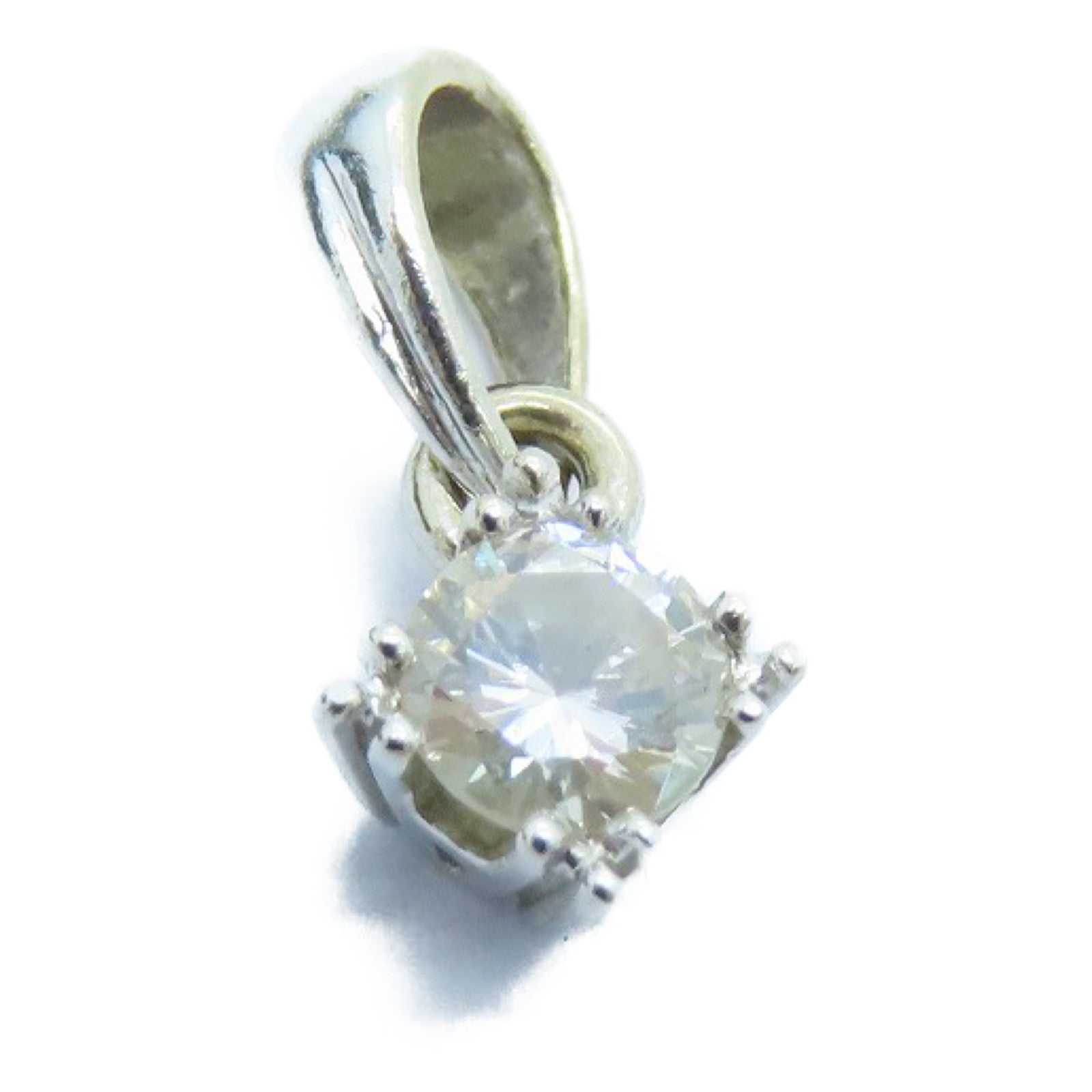 JEWELRY 18K白金Top钻石吊咀银色