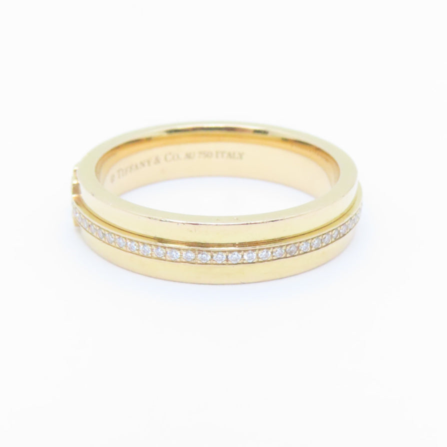 TIFFANY＆CO 【激減優惠】18K玫瑰金Diamond T  Ring戒指US#7 Tiffany#14