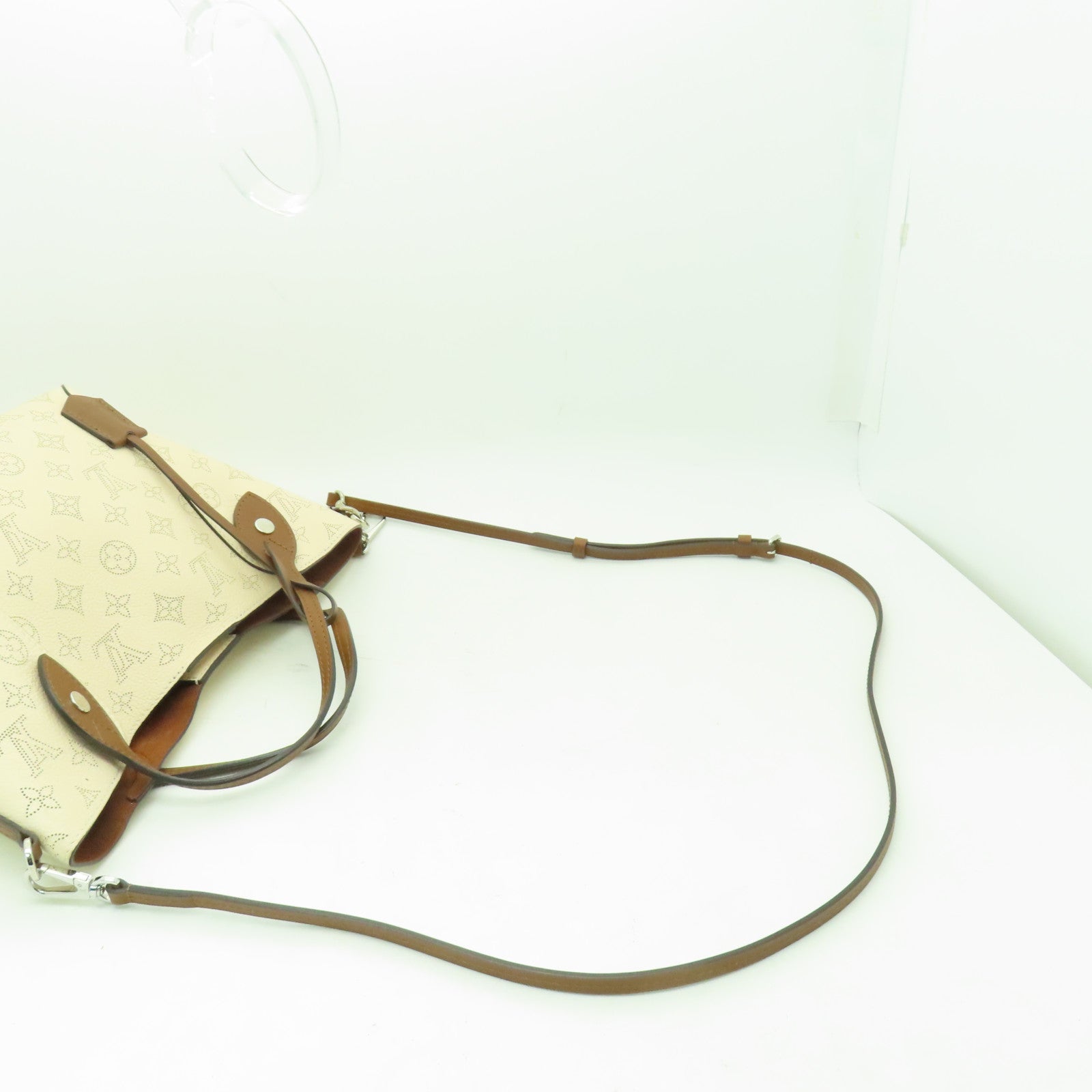 LOUIS VUITTON Mahina Hina PM銀扣手挽肩背兩用袋白色