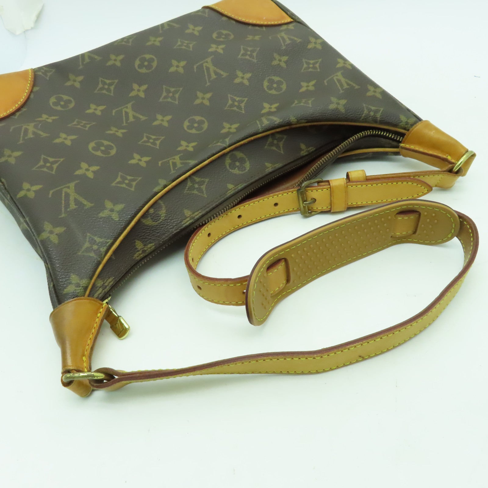 LOUIS VUITTON Monogram Boulogne金扣肩背袋啡色