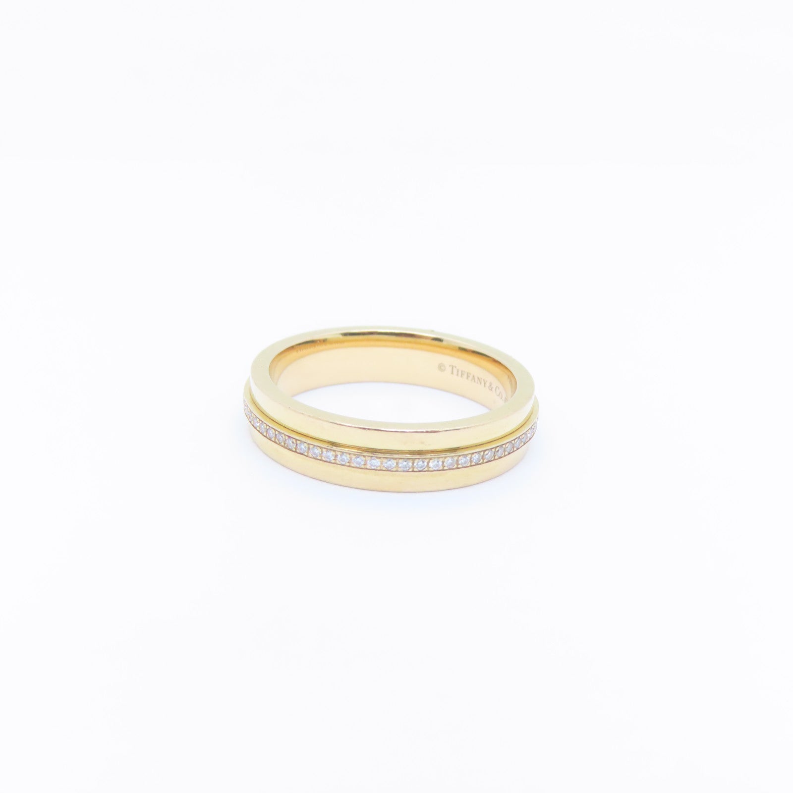 TIFFANY＆CO 【激減優惠】18K玫瑰金Diamond T  Ring戒指US#7 Tiffany#14