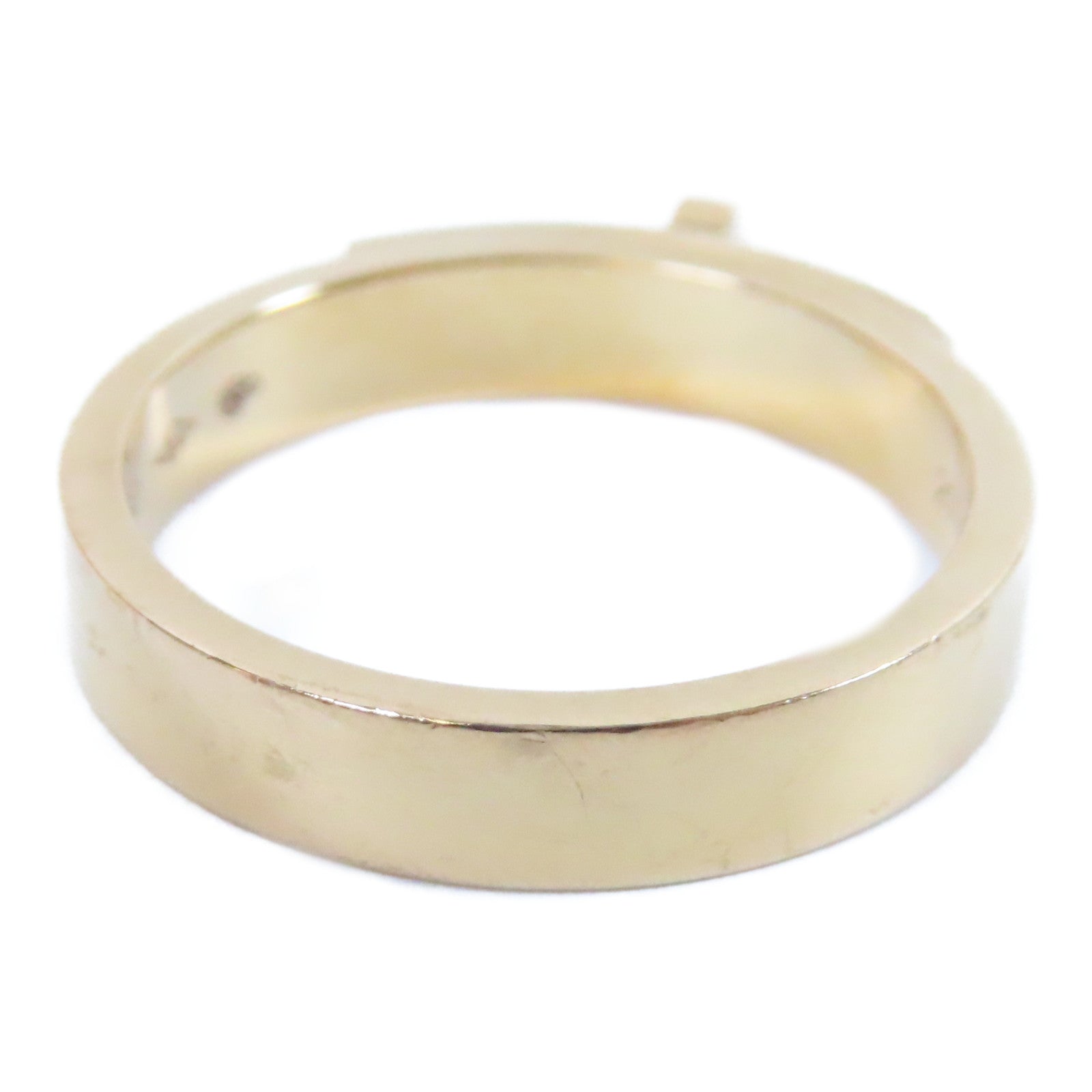 HERMES 18K玫瑰金Kelly Small Model Ring戒指US#5