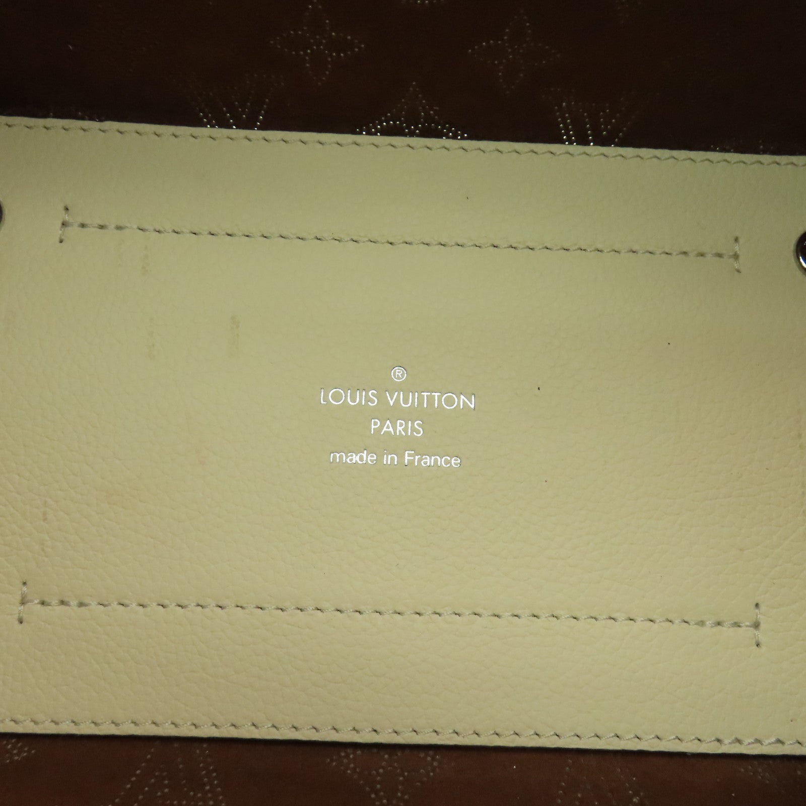 LOUIS VUITTON Mahina Hina PM銀扣手挽肩背兩用袋白色