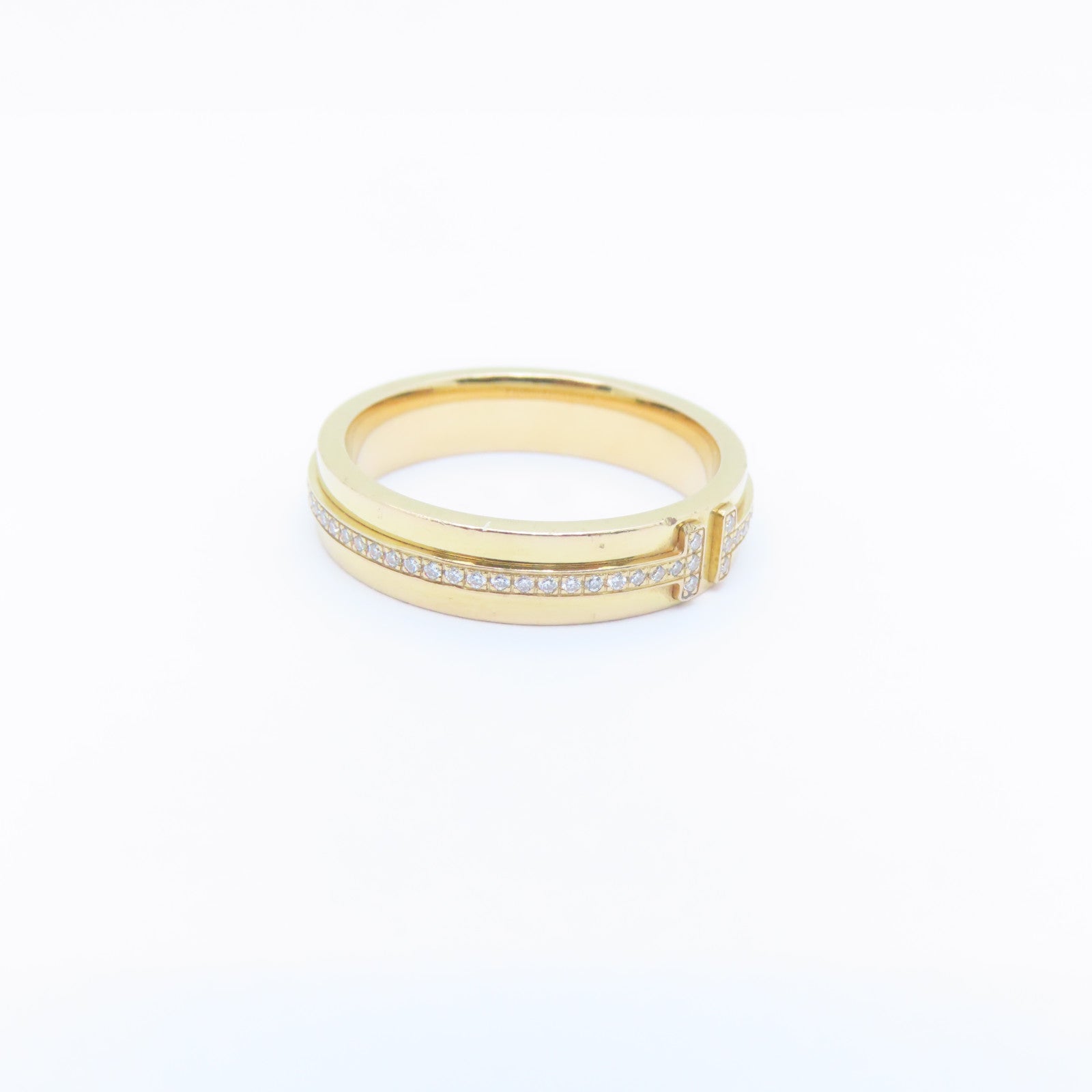 TIFFANY＆CO 【激減優惠】18K玫瑰金Diamond T  Ring戒指US#7 Tiffany#14