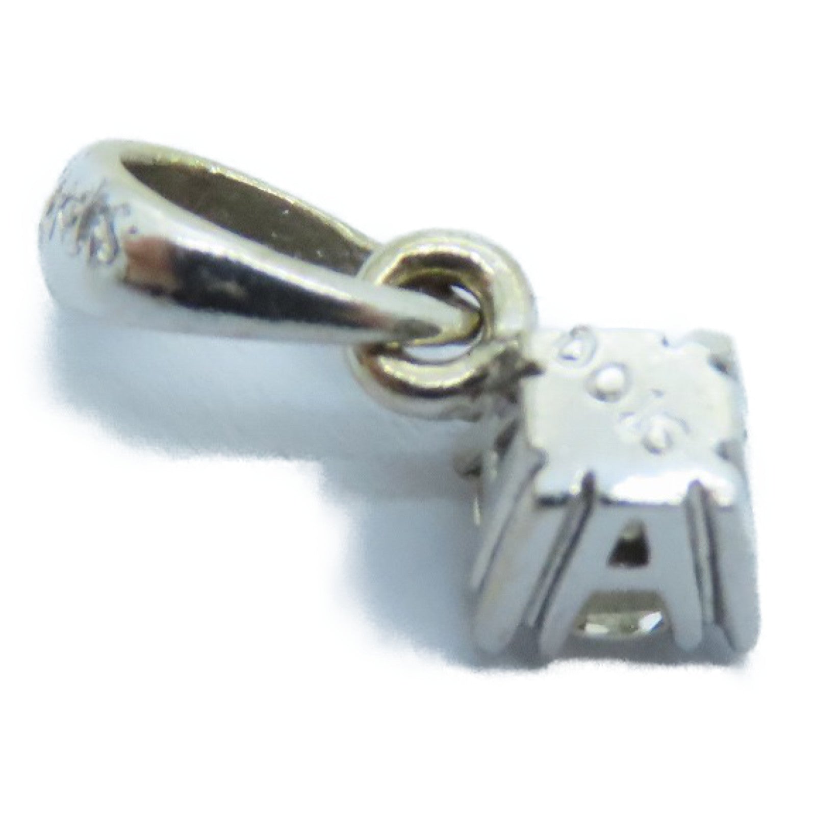 JEWELRY 18K白金Top钻石吊咀银色