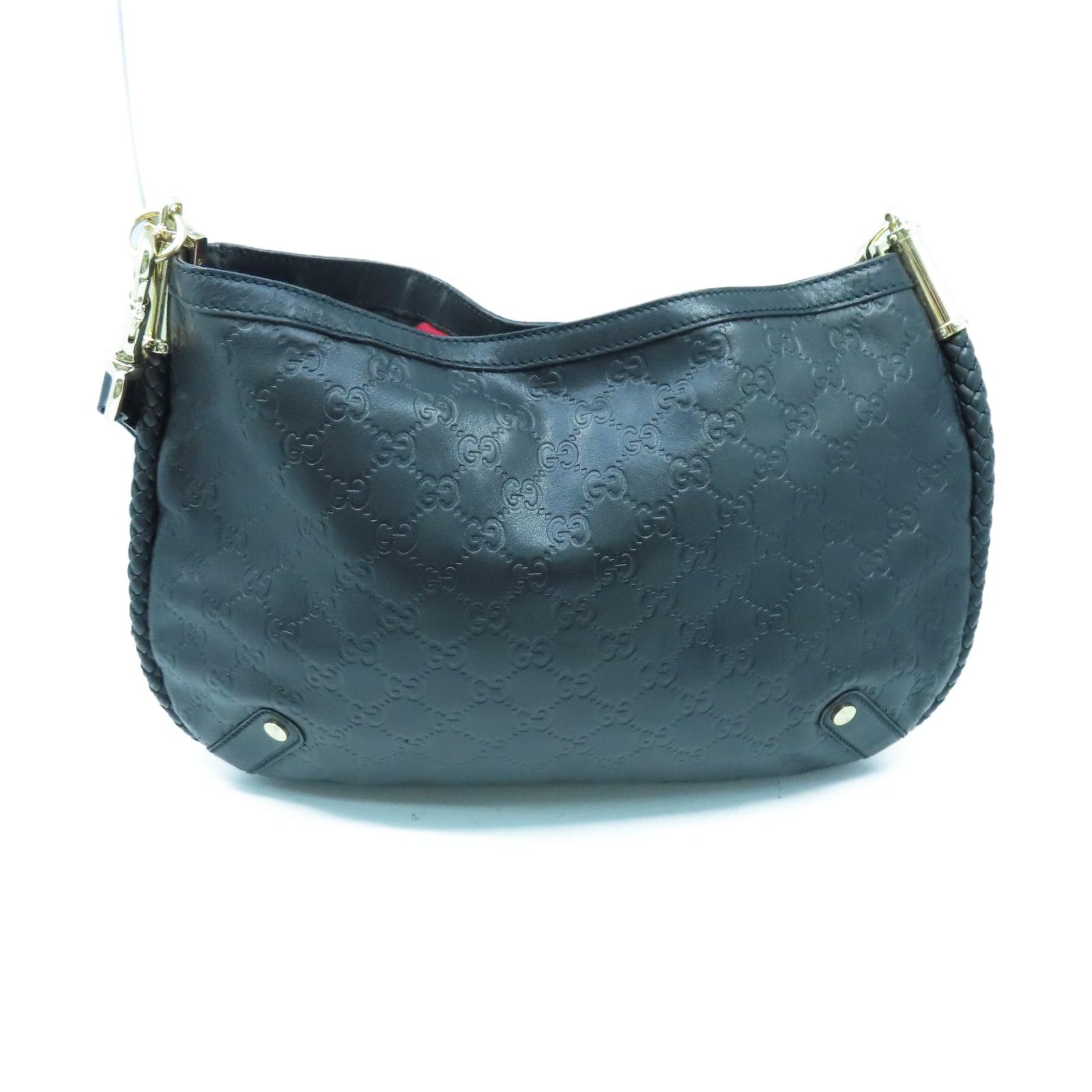 GUCCI 牛皮皮革Shoulder Bag金扣肩背袋黑色