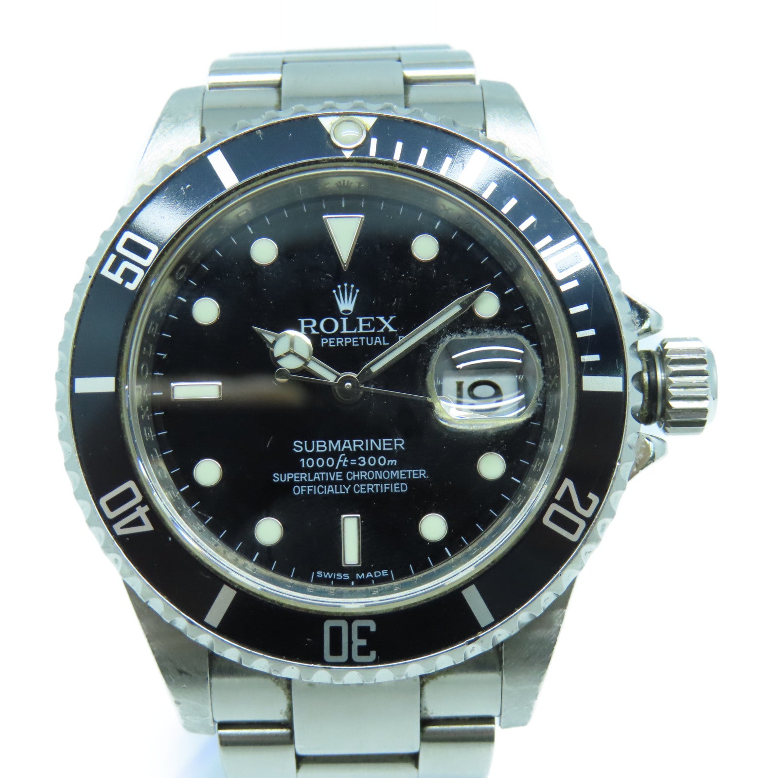 ROLEX Submarinar Date 40mm Stainless Steel Watch Automatic Movement Black/Silver