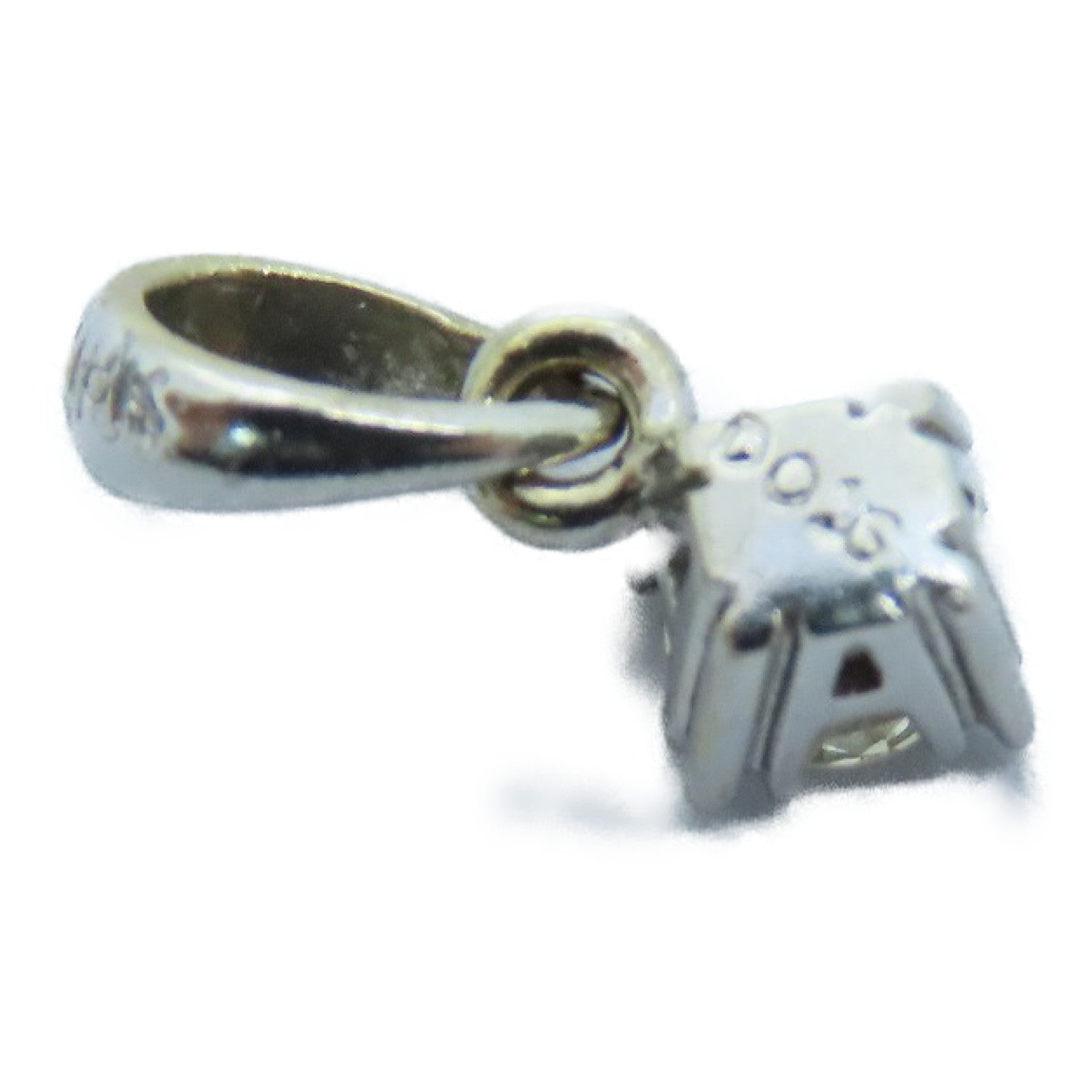 JEWELRY 18K白金Top钻石吊咀银色