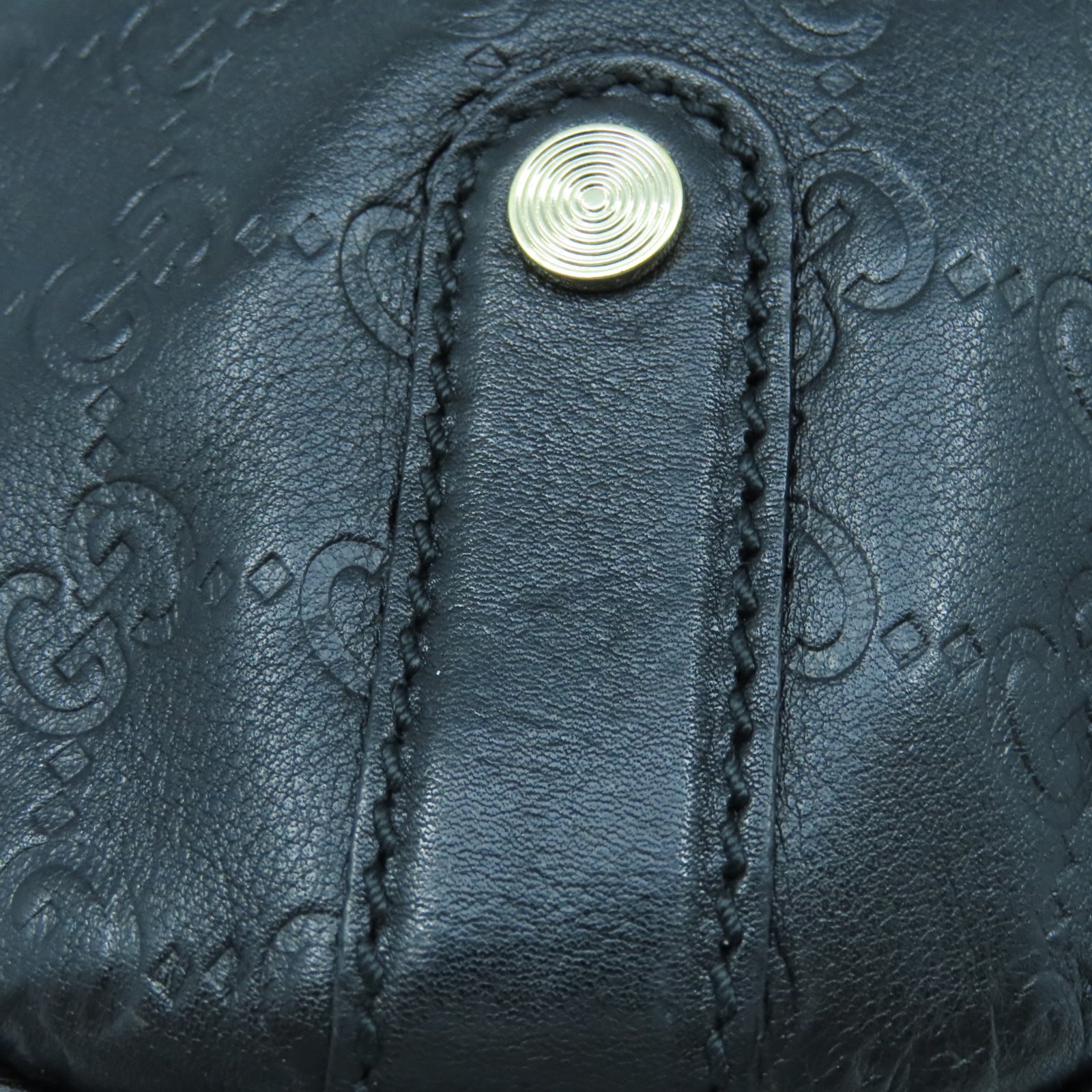 GUCCI 牛皮皮革Shoulder Bag金扣肩背袋黑色