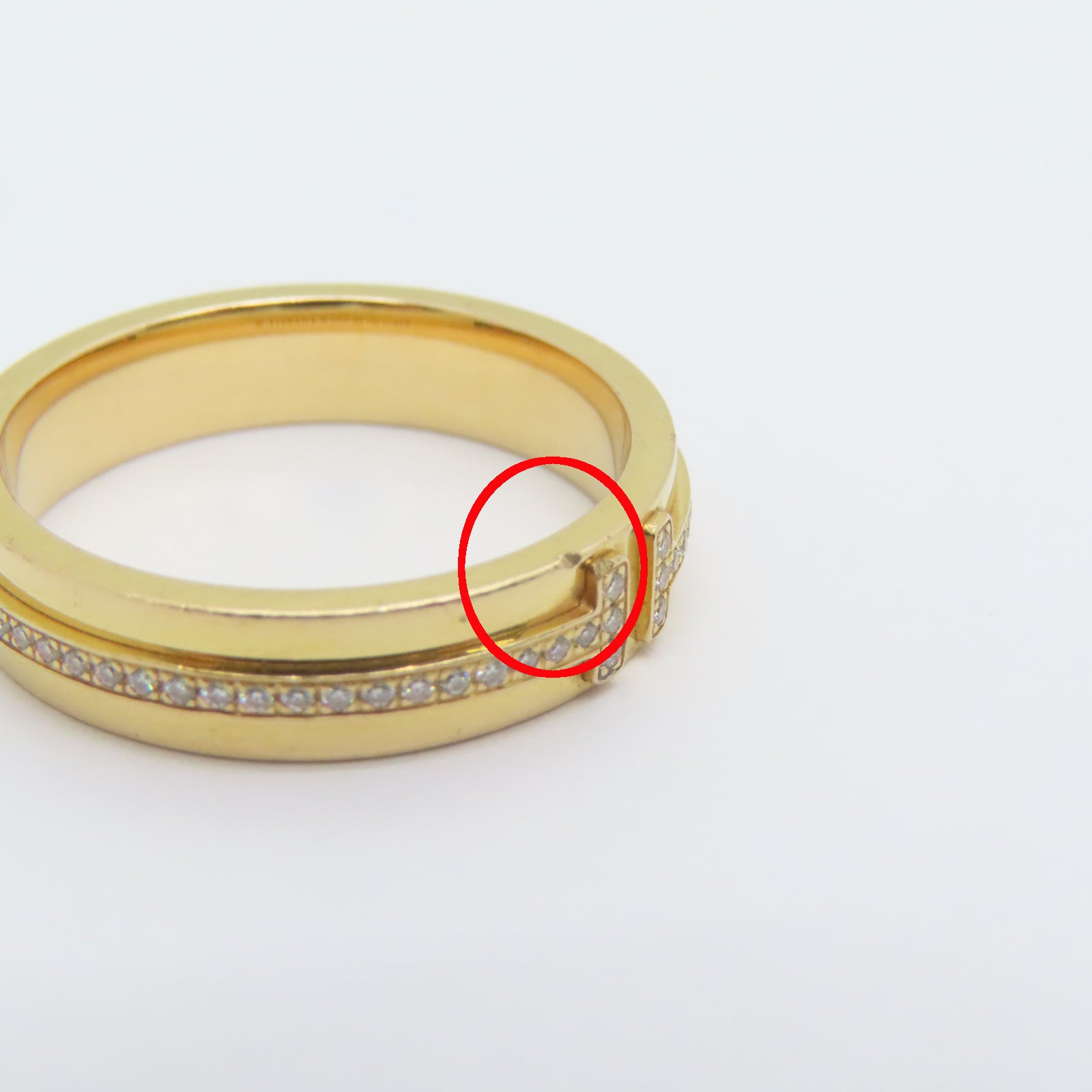 TIFFANY＆CO 【激減優惠】18K玫瑰金Diamond T  Ring戒指US#7 Tiffany#14