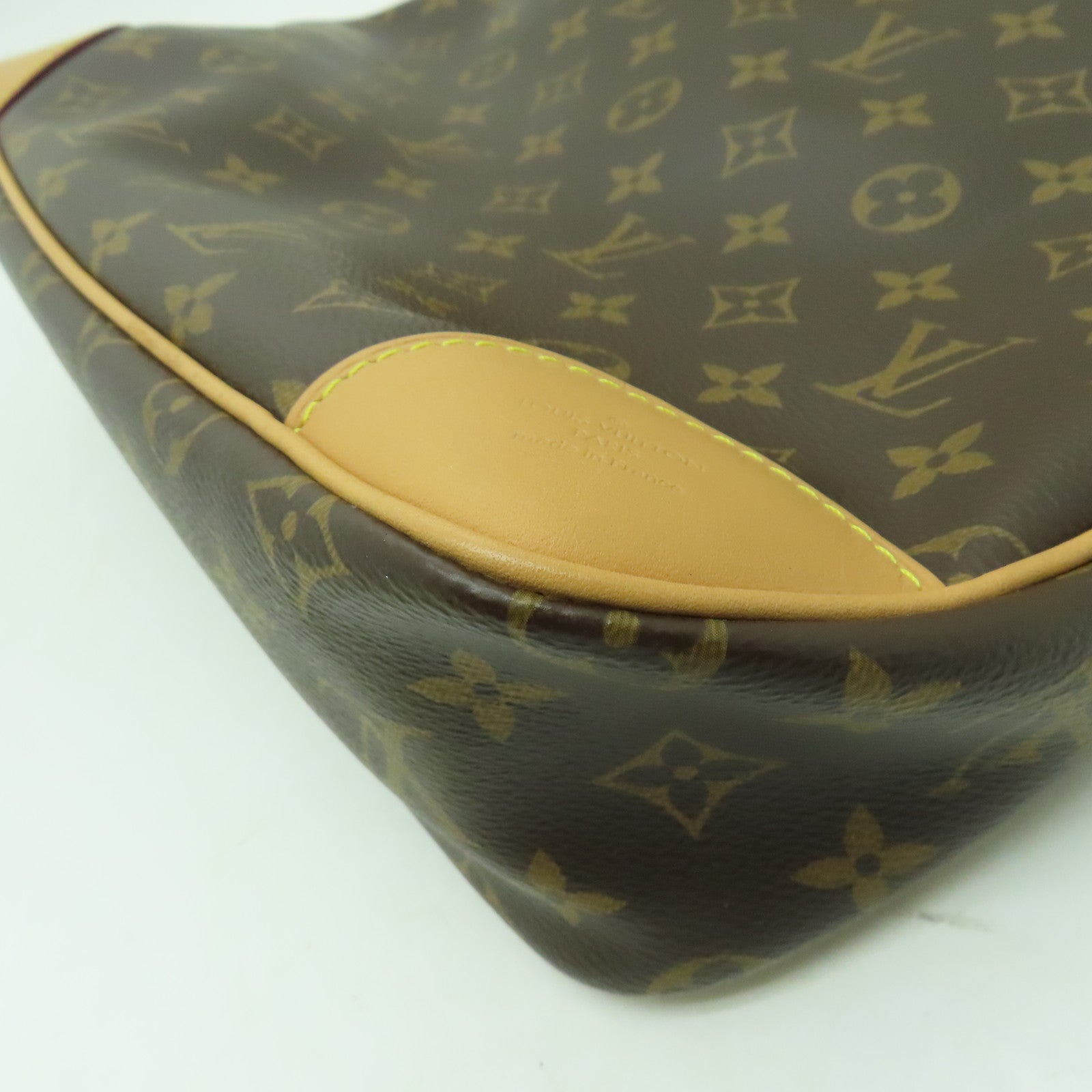 LOUIS VUITTON Monogram Odeon MM金扣肩背袋啡色