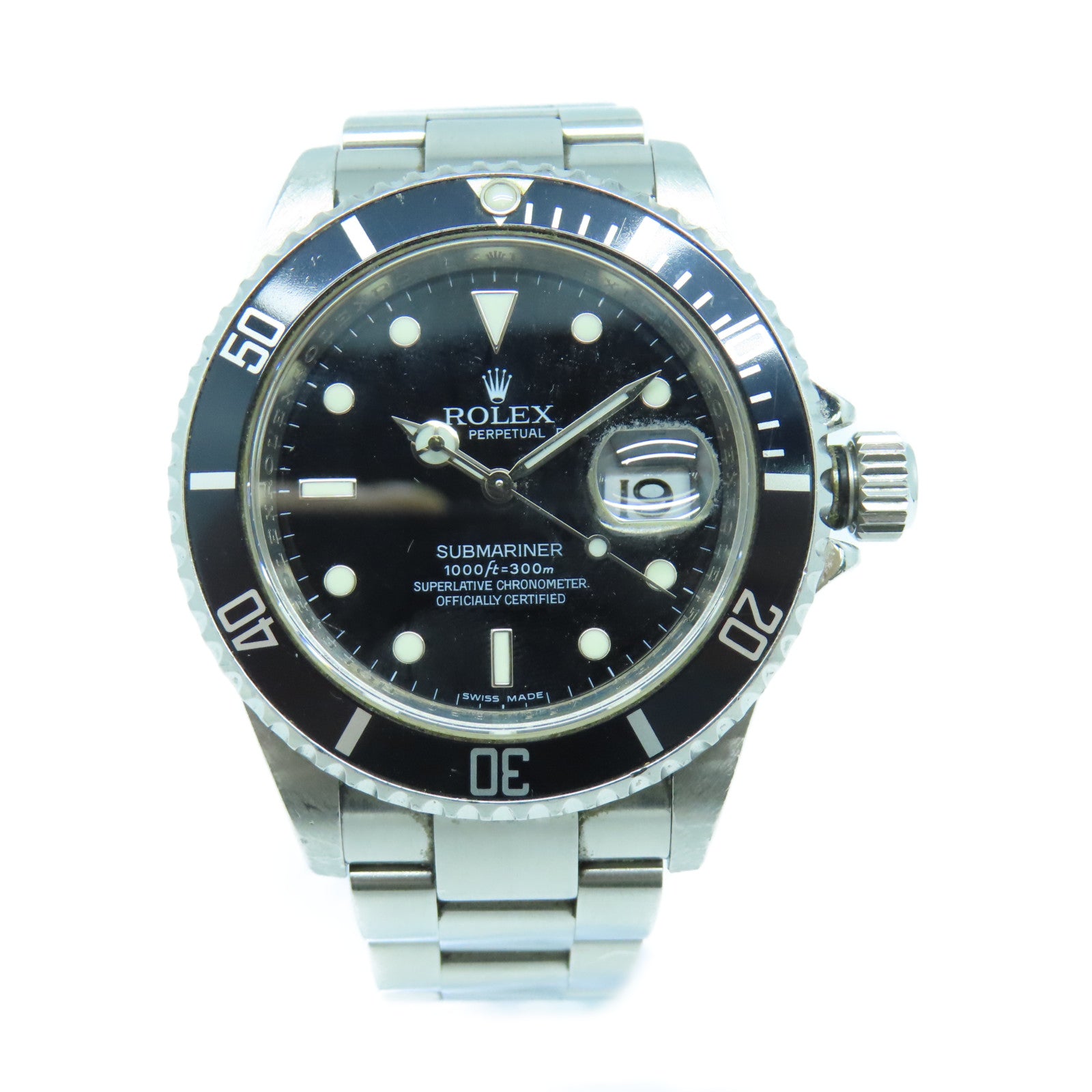 ROLEX Submarinar Date 40mm Stainless Steel Watch Automatic Movement Black/Silver