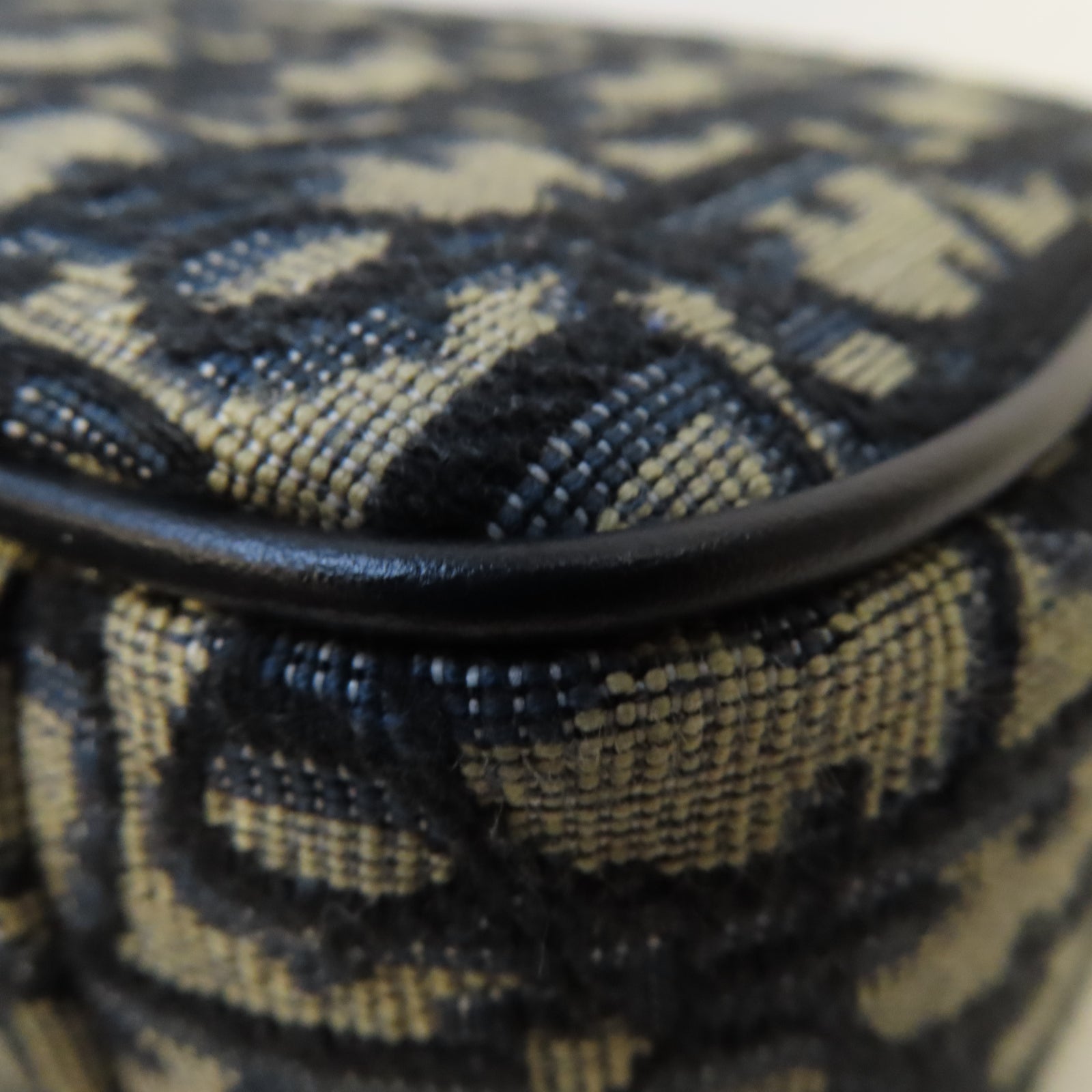 Dior 帆布Messenger Bag銀扣肩背袋深藍色