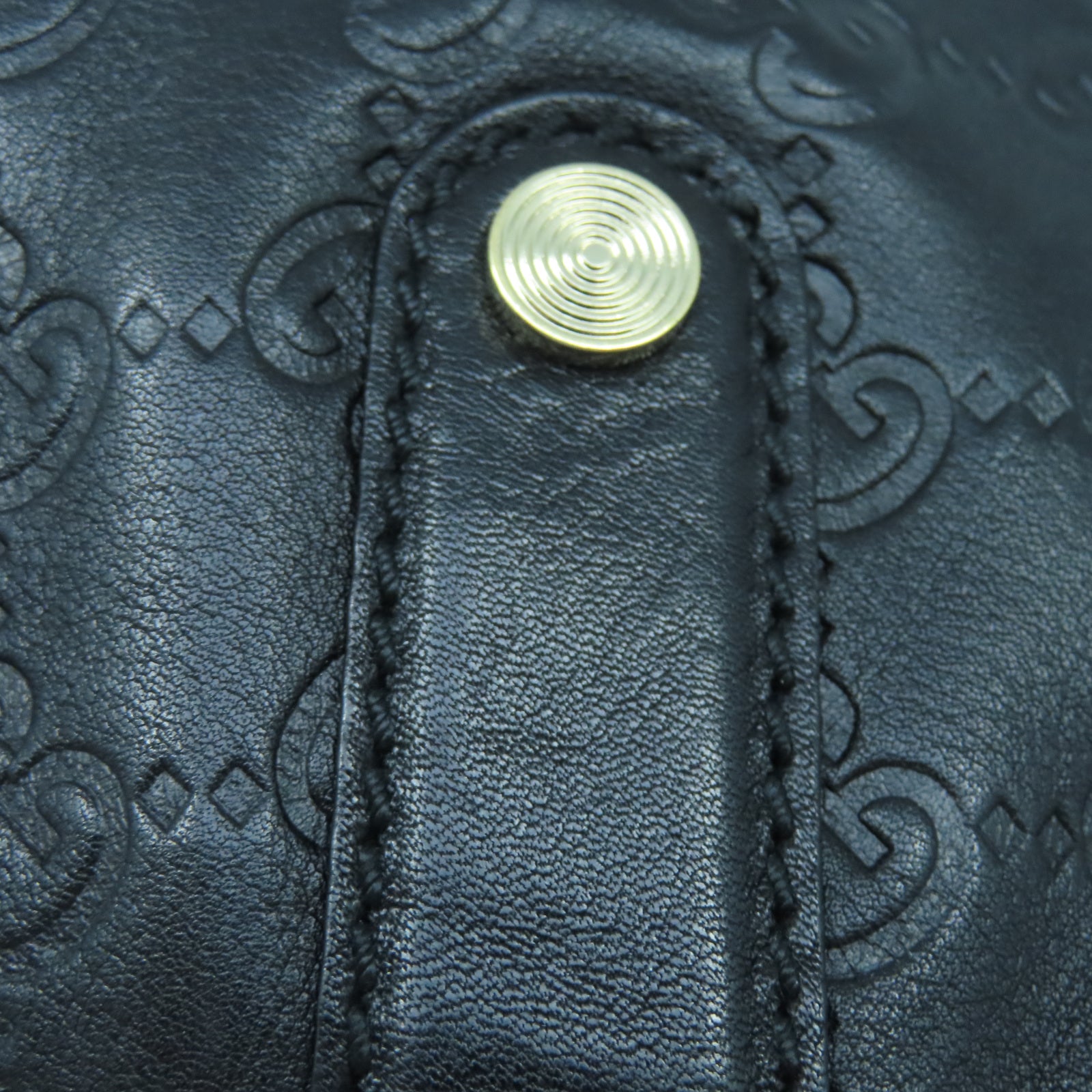 GUCCI 牛皮皮革Shoulder Bag金扣肩背袋黑色