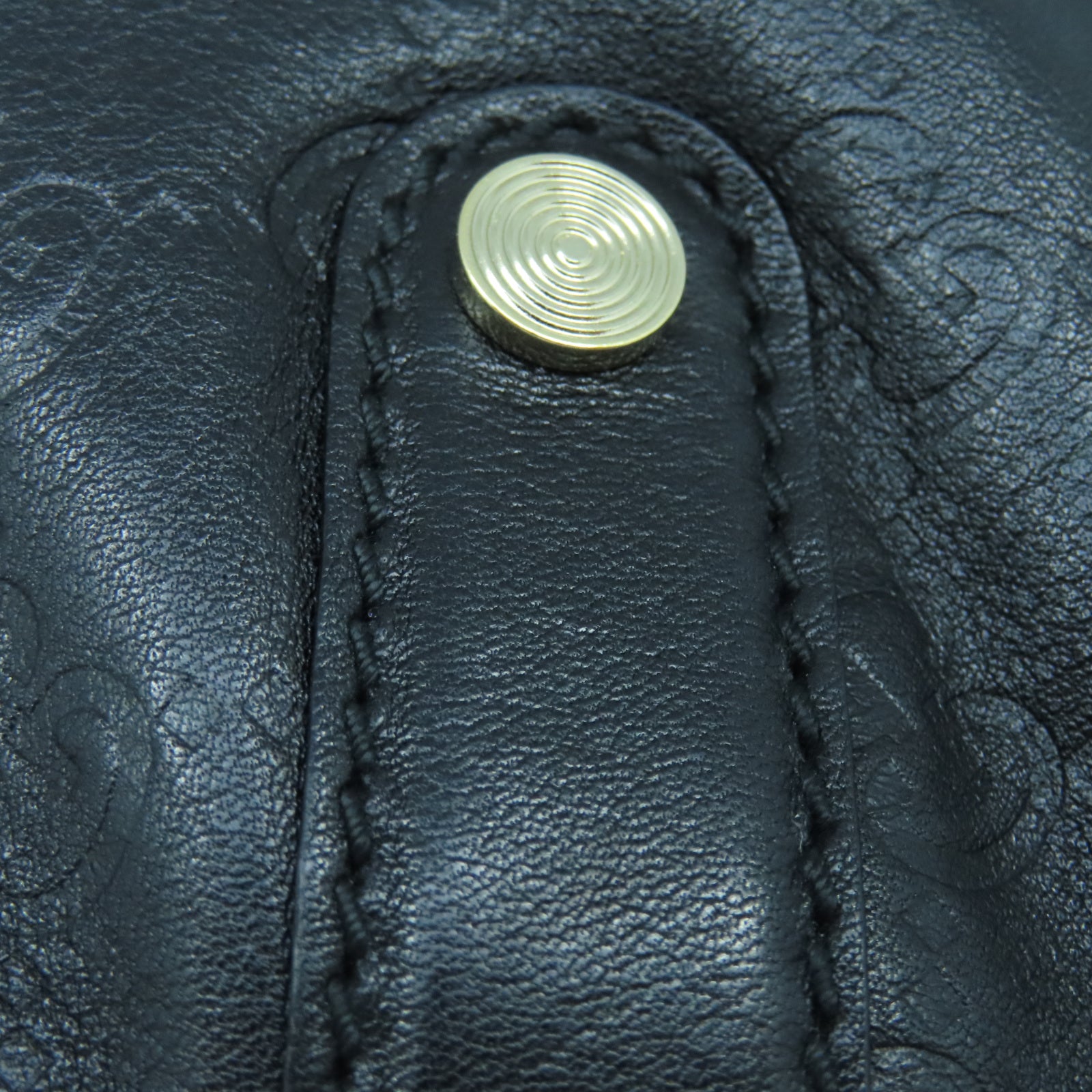 GUCCI 牛皮皮革Shoulder Bag金扣肩背袋黑色