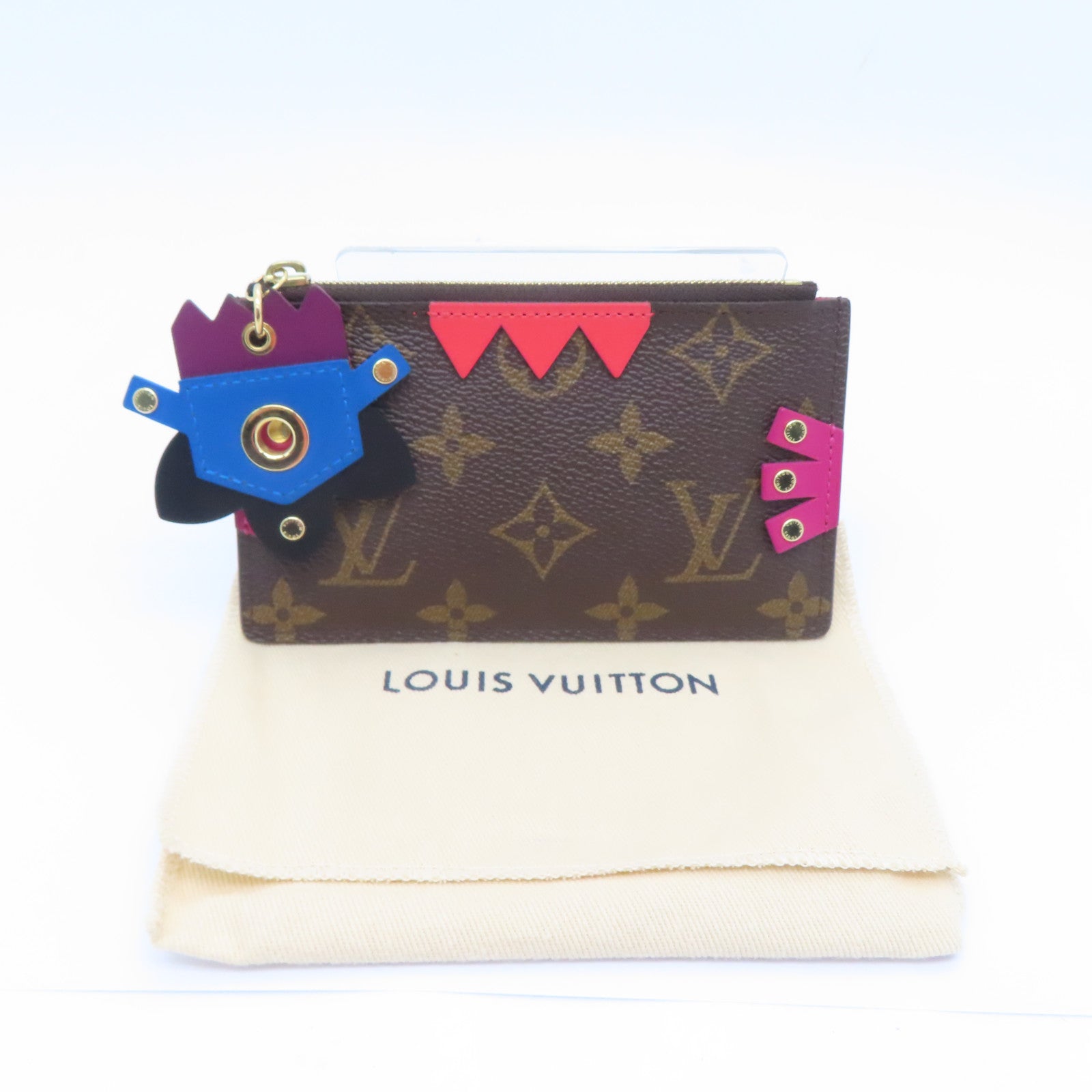LOUIS VUITTON Monogram Totem Pochette Cles錢包啡色