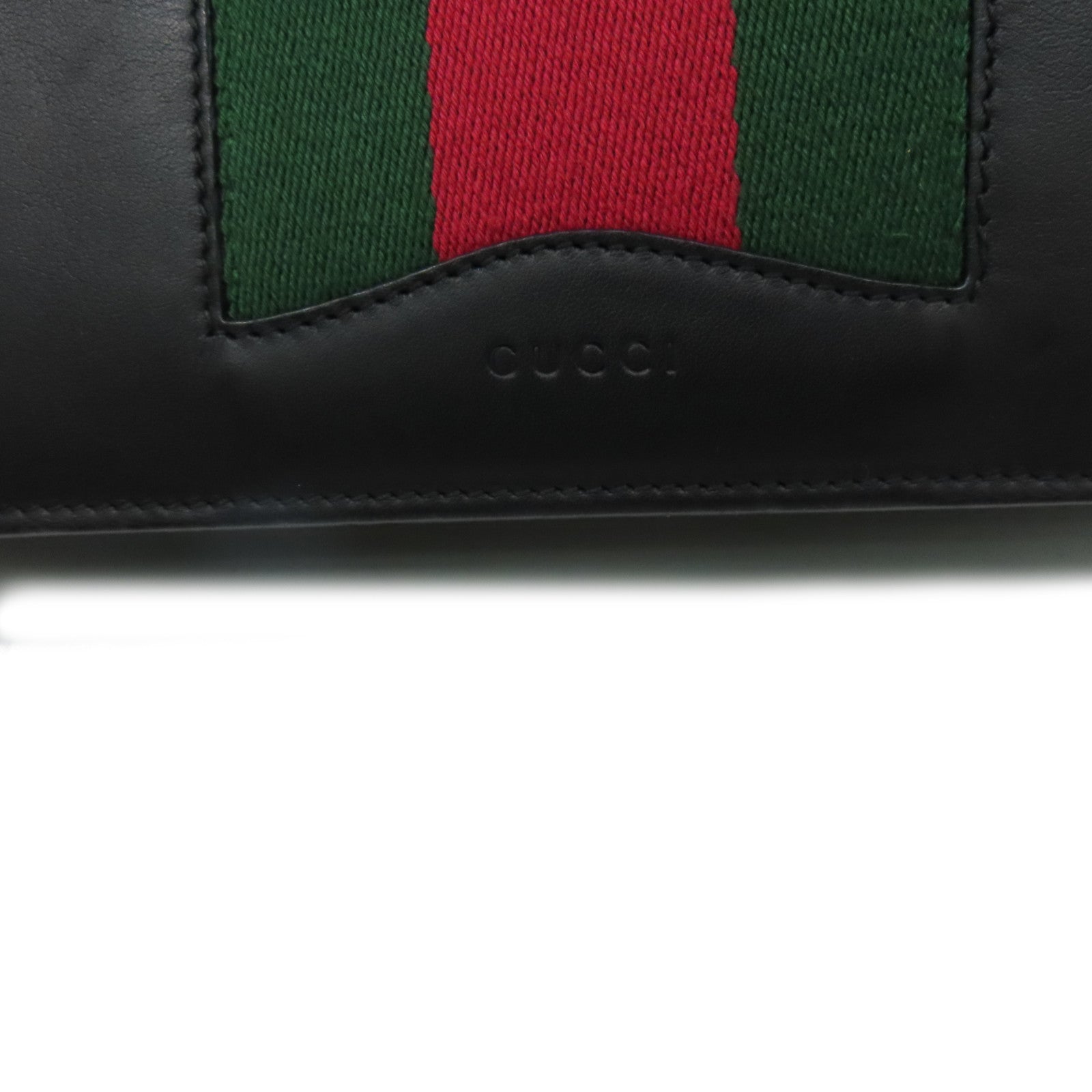 GUCCI 牛皮皮革Chain Shoulder Bag金扣鏈帶肩背袋黑色