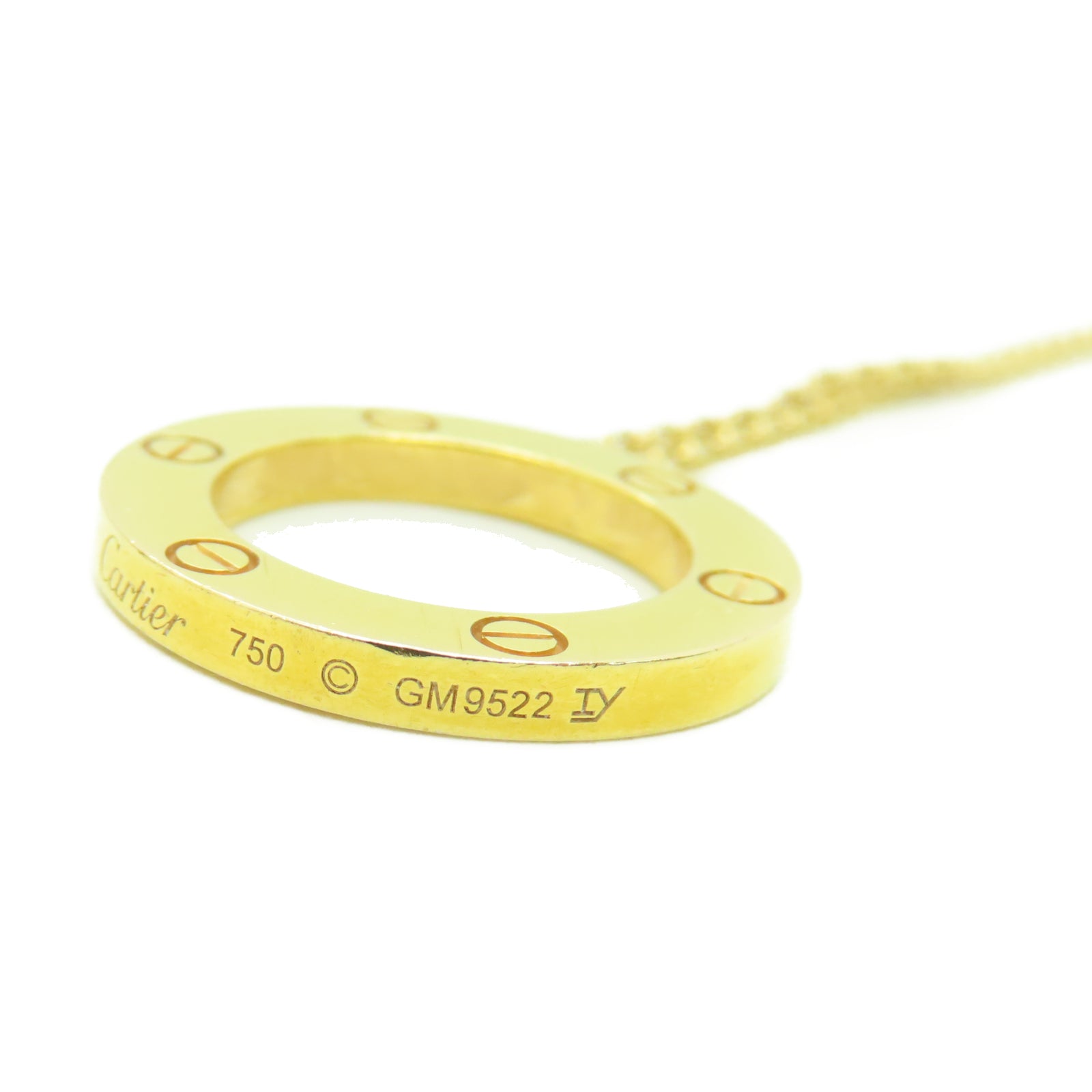 CARTIER 18K黃金Love Necklace項鍊