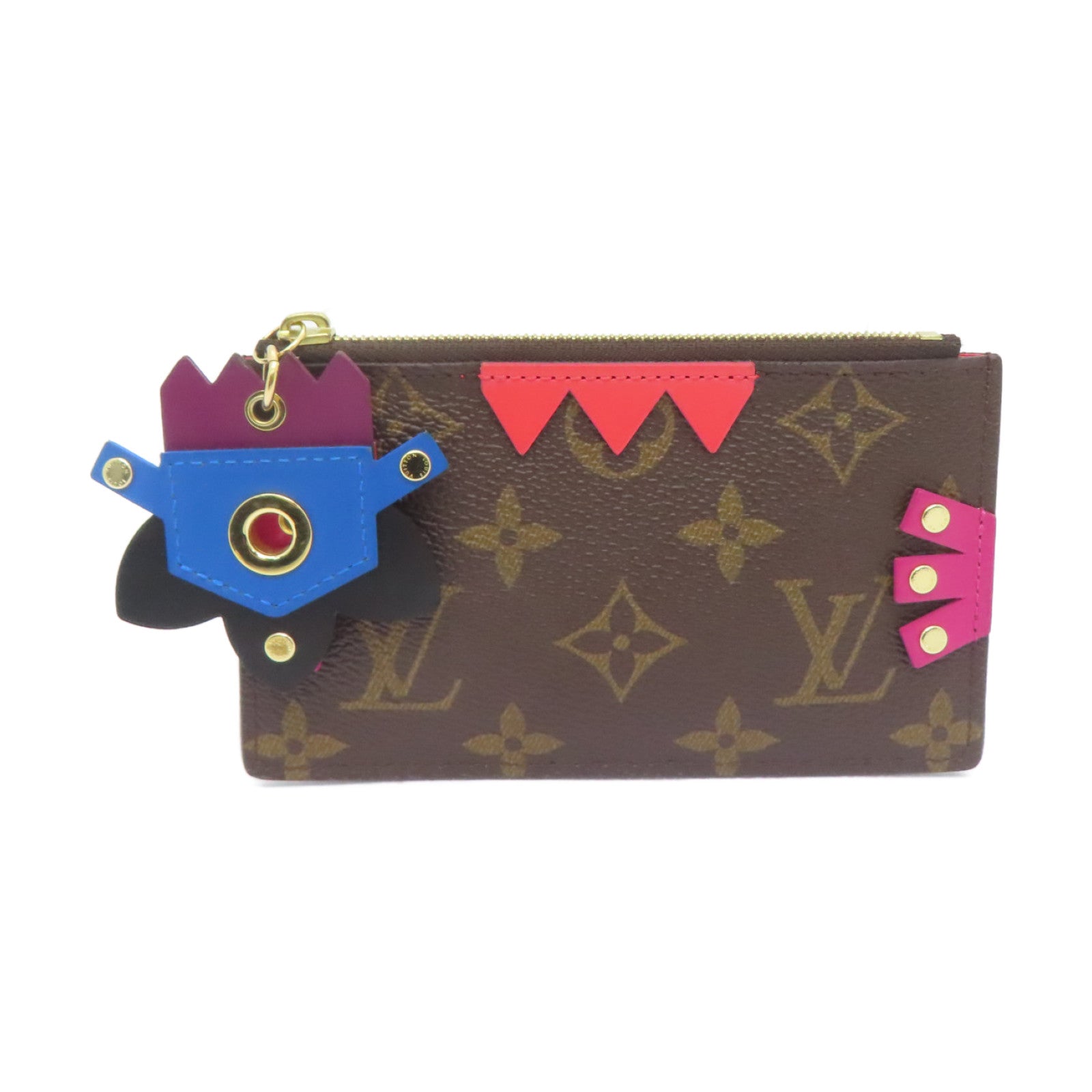 LOUIS VUITTON Monogram Totem Pochette Cles錢包啡色