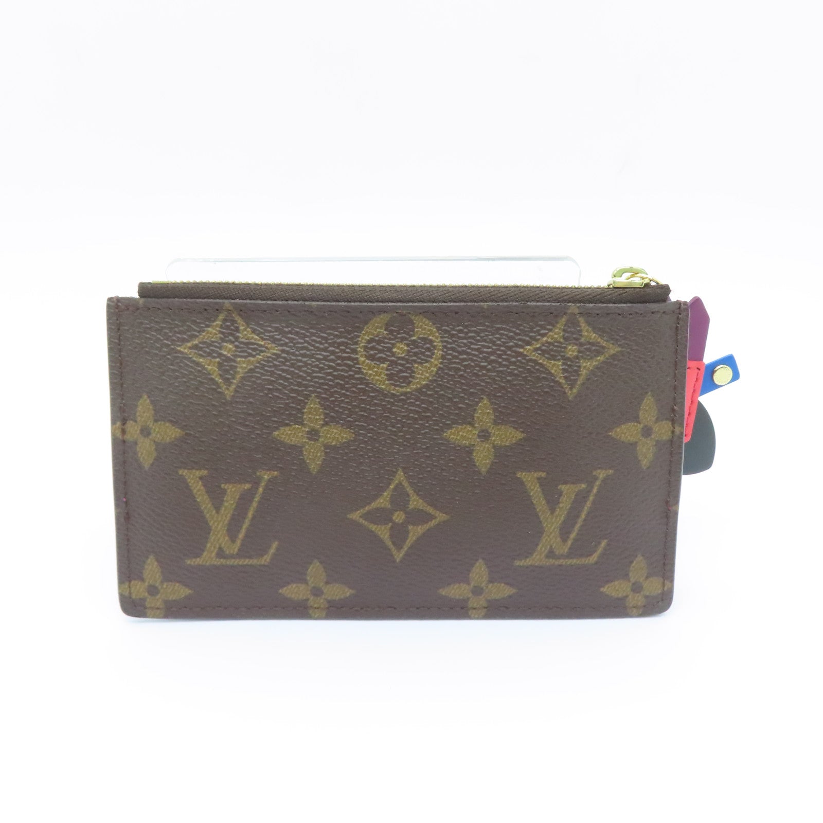LOUIS VUITTON Monogram Totem Pochette Cles錢包啡色