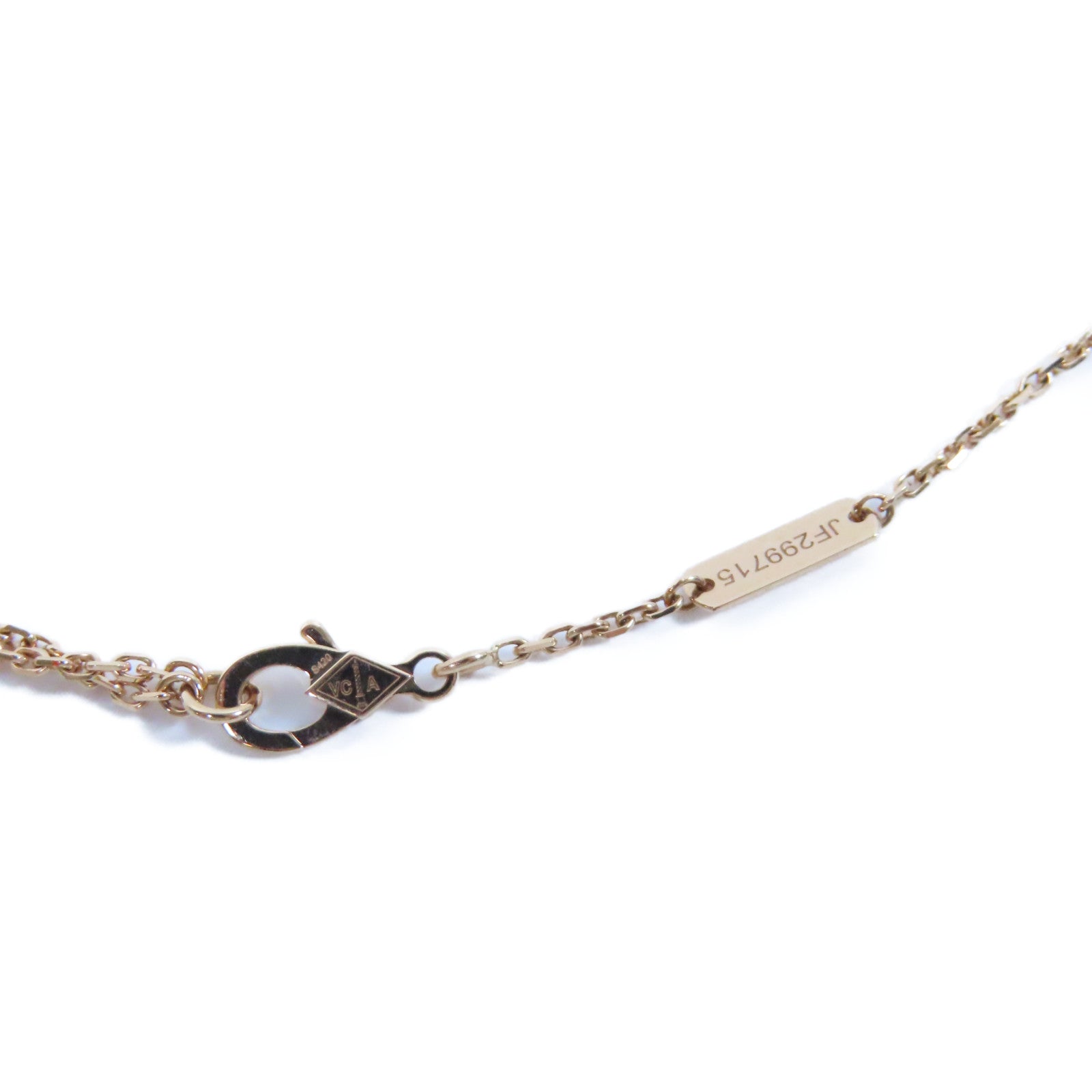Van Cleef & Arpels 18K玫瑰金Vintage Alhambra Pendant鑽石項鍊
