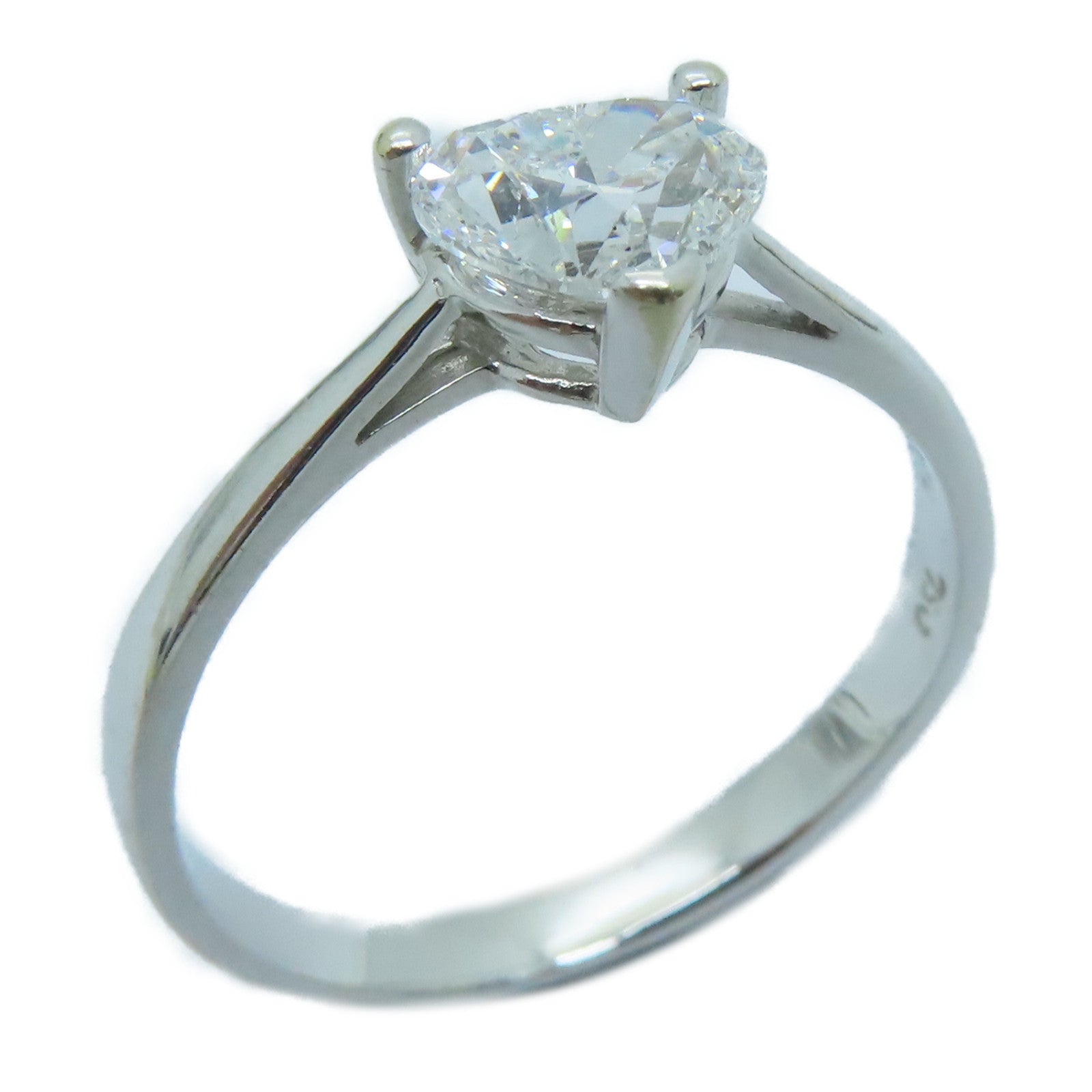 JEWELRY 18K White Gold Diamond Ring 1.07ct Diamond Ring US#8.75