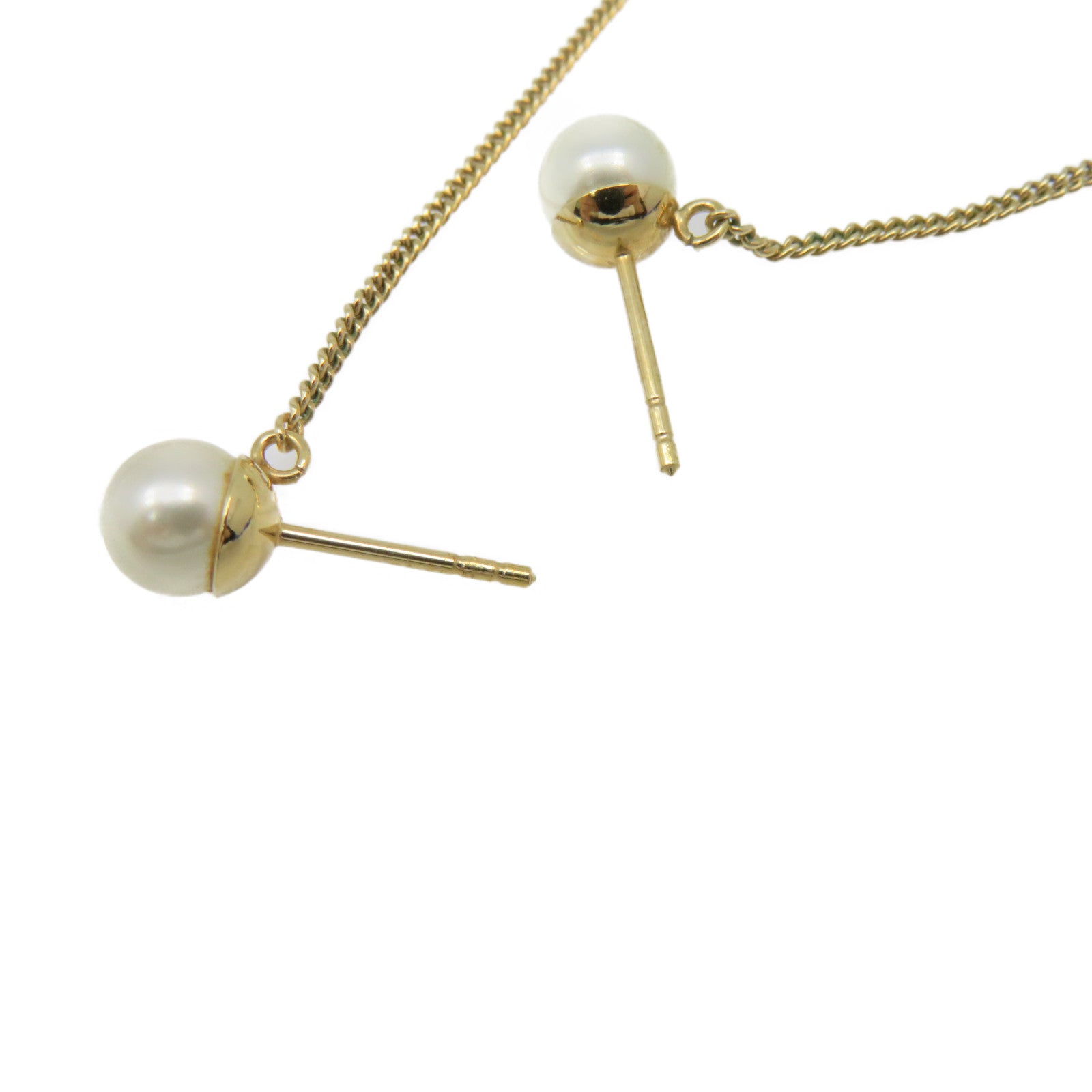 Dior 金属/仿珍珠Earrings耳环珍珠色/金色