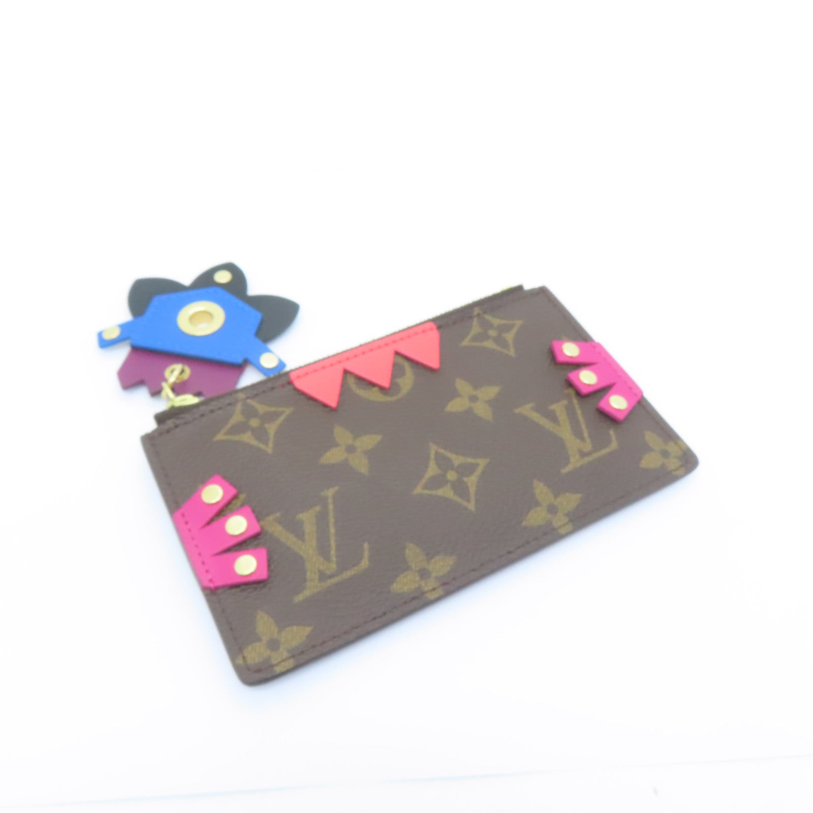 LOUIS VUITTON Monogram Totem Pochette Cles錢包啡色