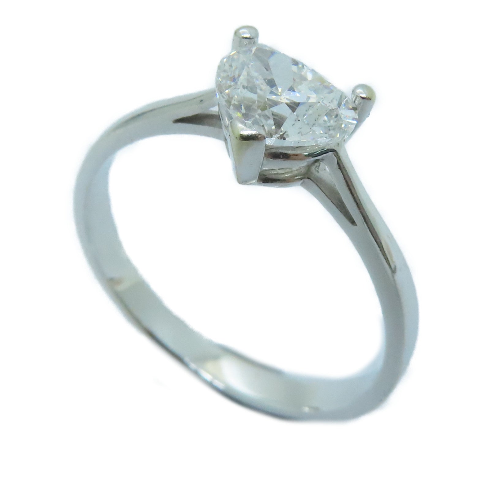 JEWELRY 18K White Gold Diamond Ring 1.07ct Diamond Ring US#8.75