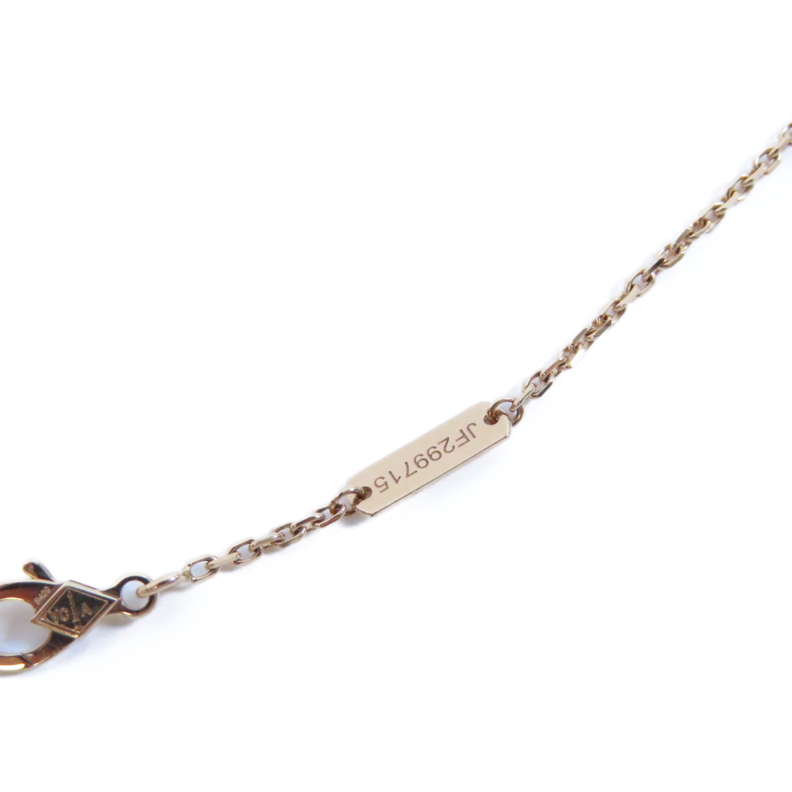 Van Cleef & Arpels 18K玫瑰金Vintage Alhambra Pendant鑽石項鍊