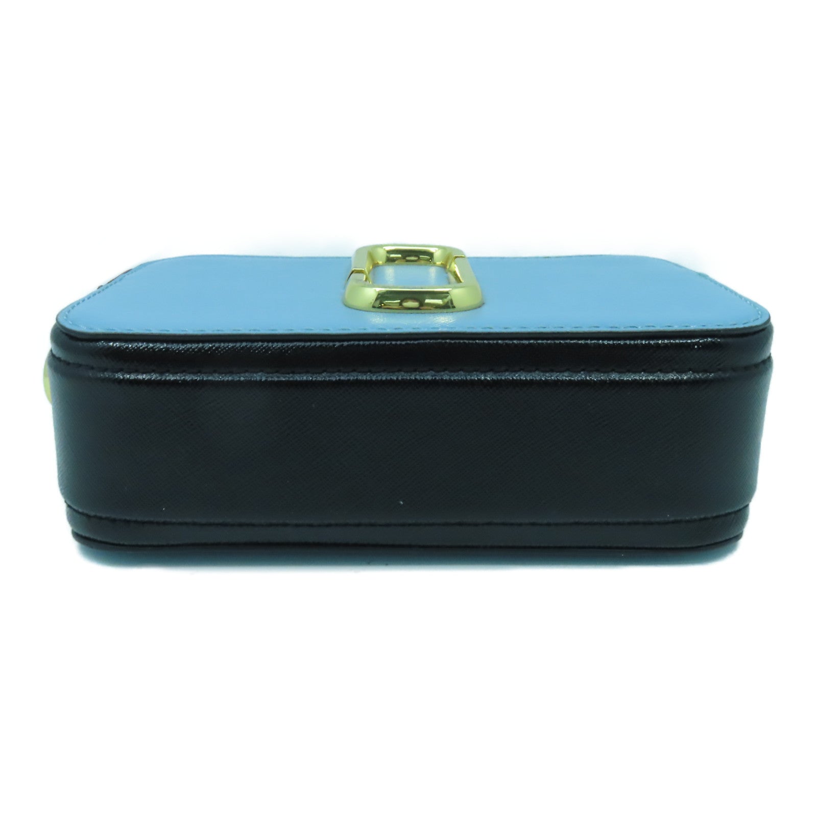 MARC JACOBS 牛皮皮革Shouder Bag金扣肩背袋藍色/綠色