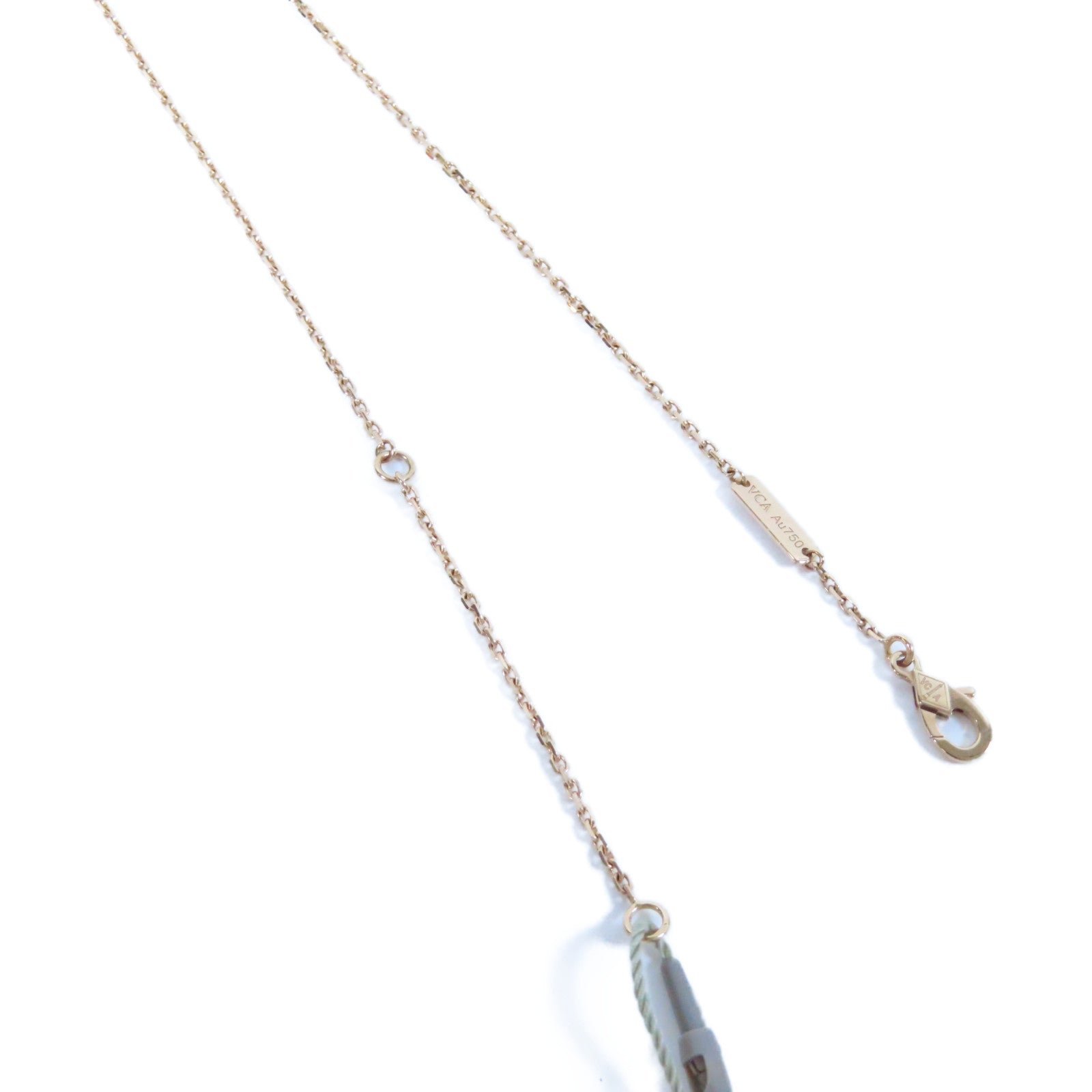Van Cleef & Arpels 18K玫瑰金Vintage Alhambra Pendant鑽石項鍊
