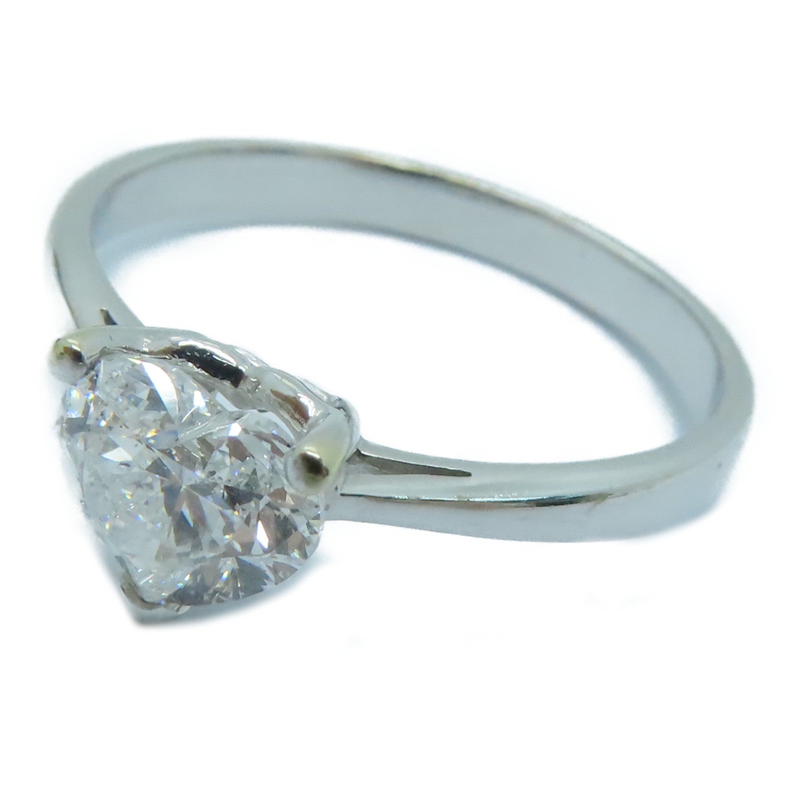 JEWELRY 18K White Gold Diamond Ring 1.07ct Diamond Ring US#8.75