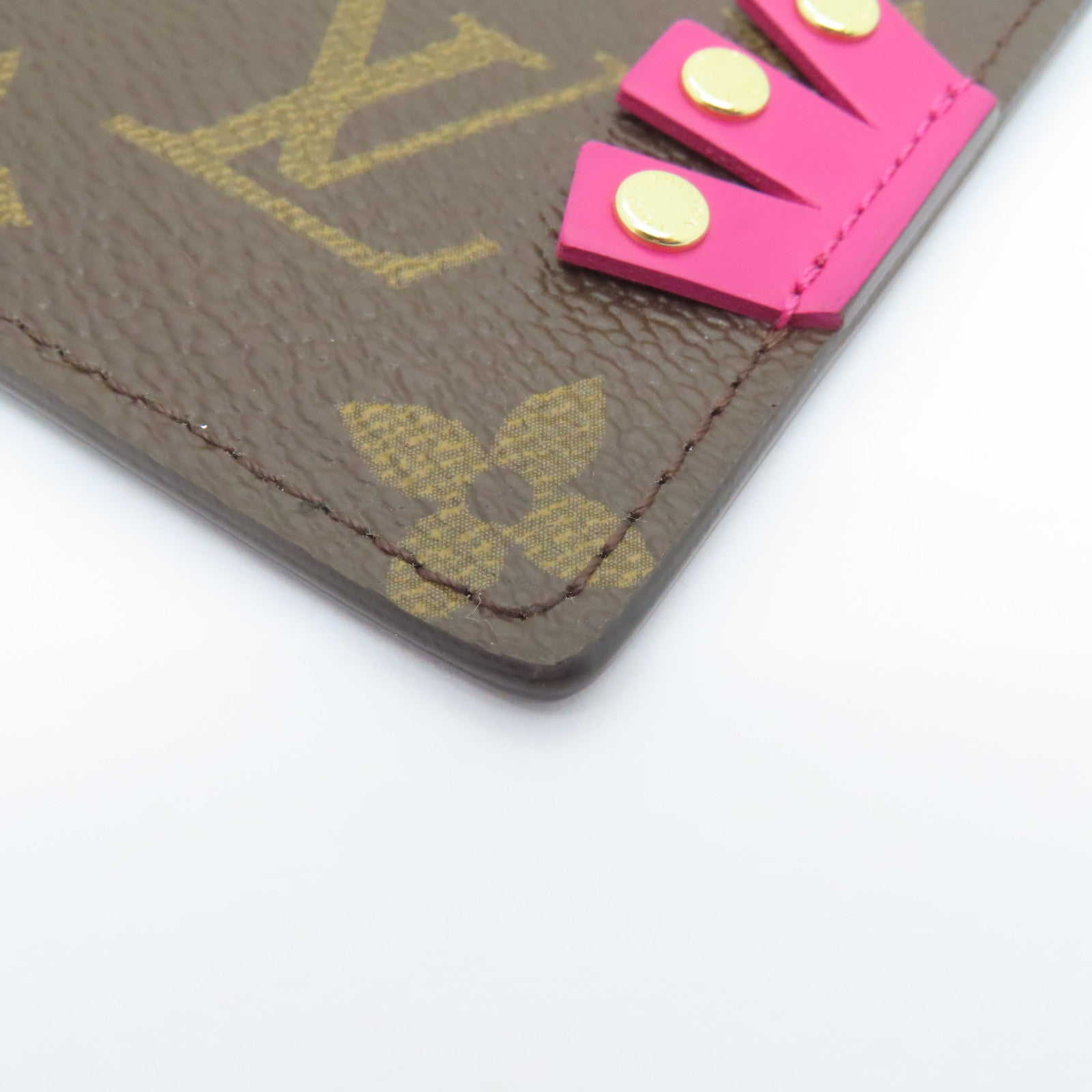 LOUIS VUITTON Monogram Totem Pochette Cles錢包啡色