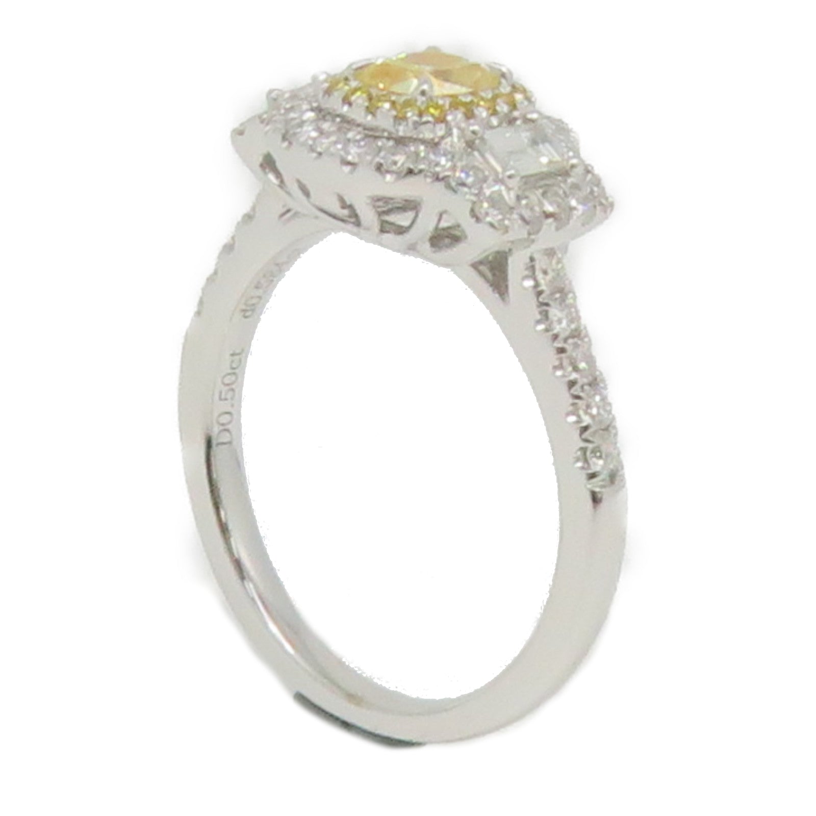 JEWELRY 【激減優惠】18K白金Diamond Ring 0.50ct/0.584ct鑽石戒指US#5.5