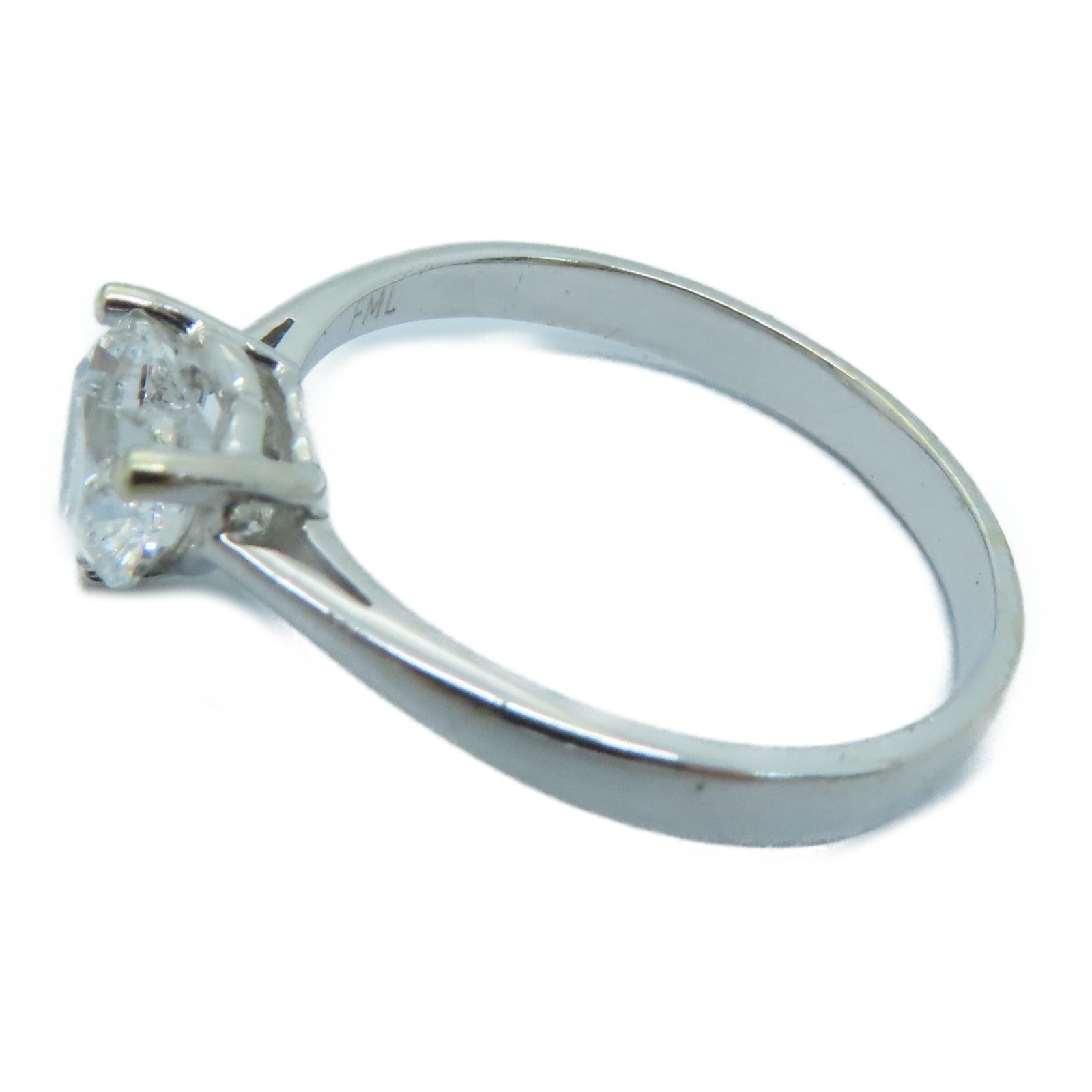 JEWELRY 18K White Gold Diamond Ring 1.07ct Diamond Ring US#8.75
