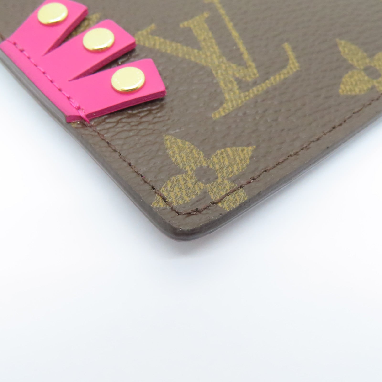 LOUIS VUITTON Monogram Totem Pochette Cles錢包啡色