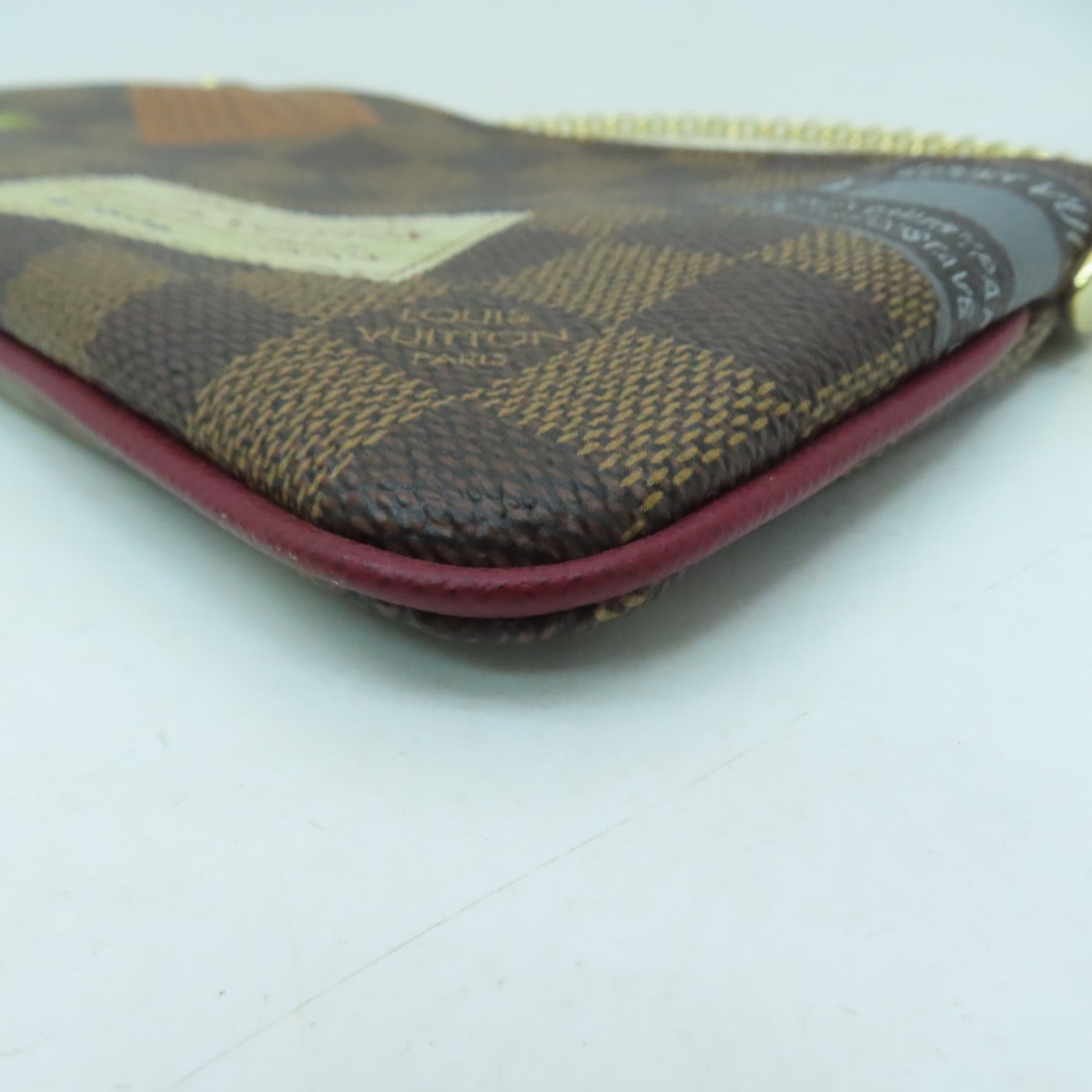 LOUIS VUITTON Damier Pochette Milla MM金扣肩背袋啡色
